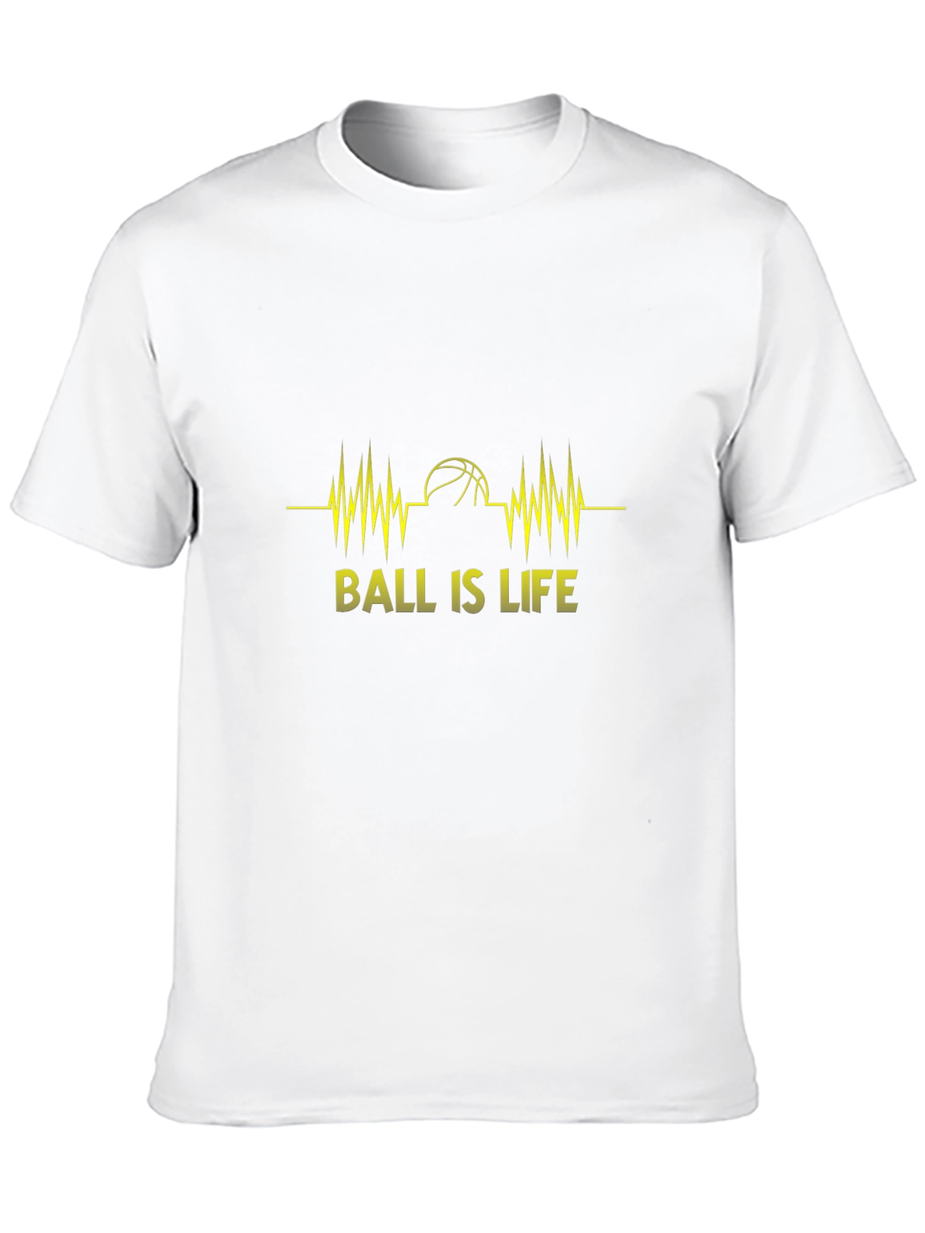 Ball is Life Graphic Tee - Black Cotton T-Shirt