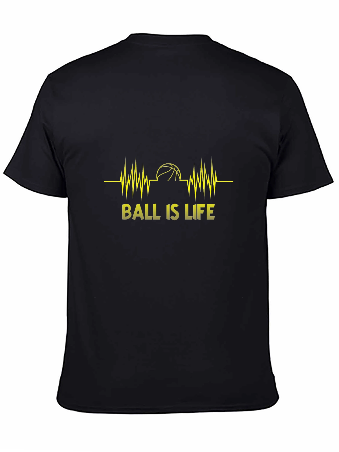 Ball is Life Graphic Tee - Black Cotton T-Shirt