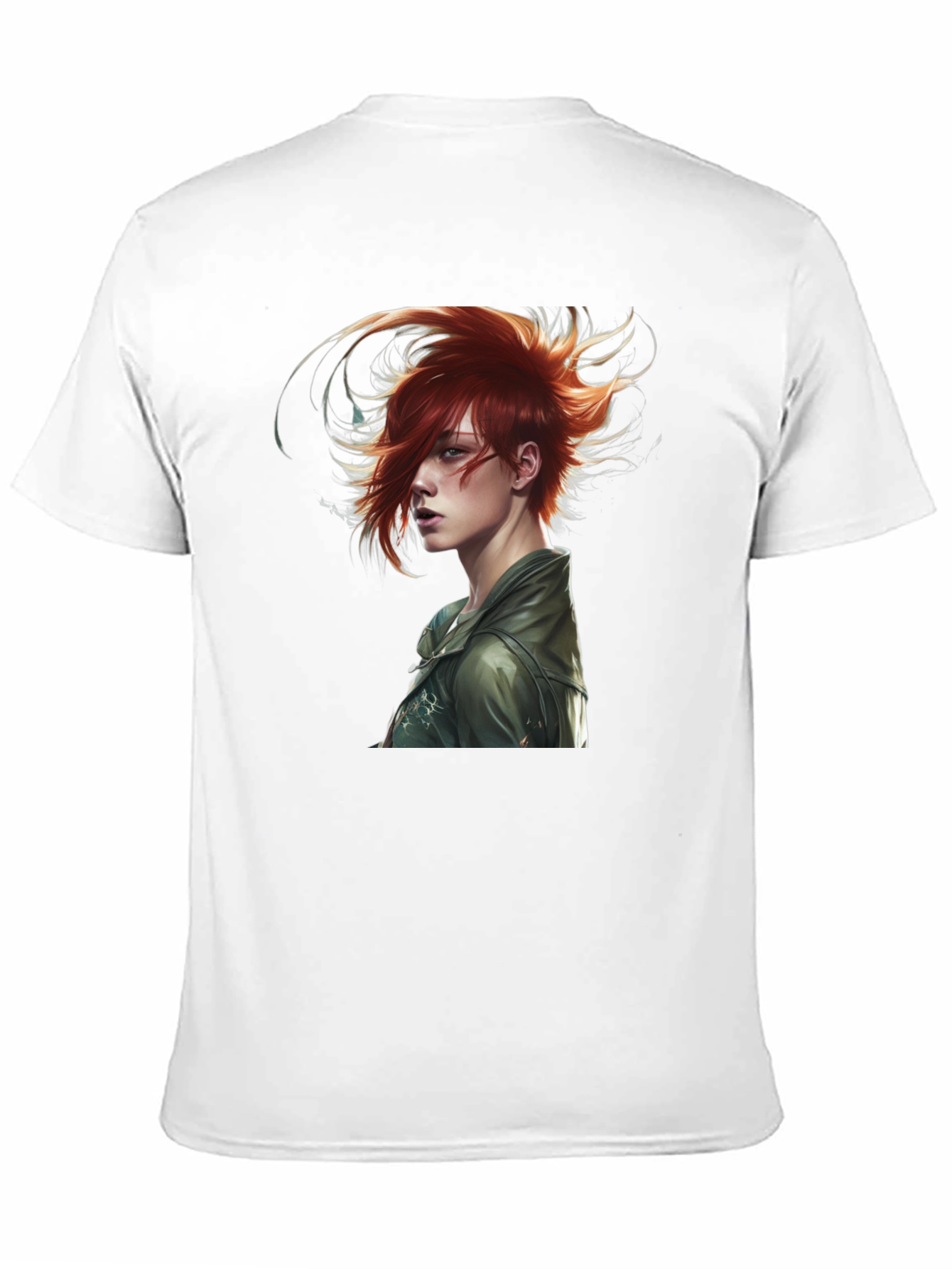 Edgy Anime Character Black T-Shirt