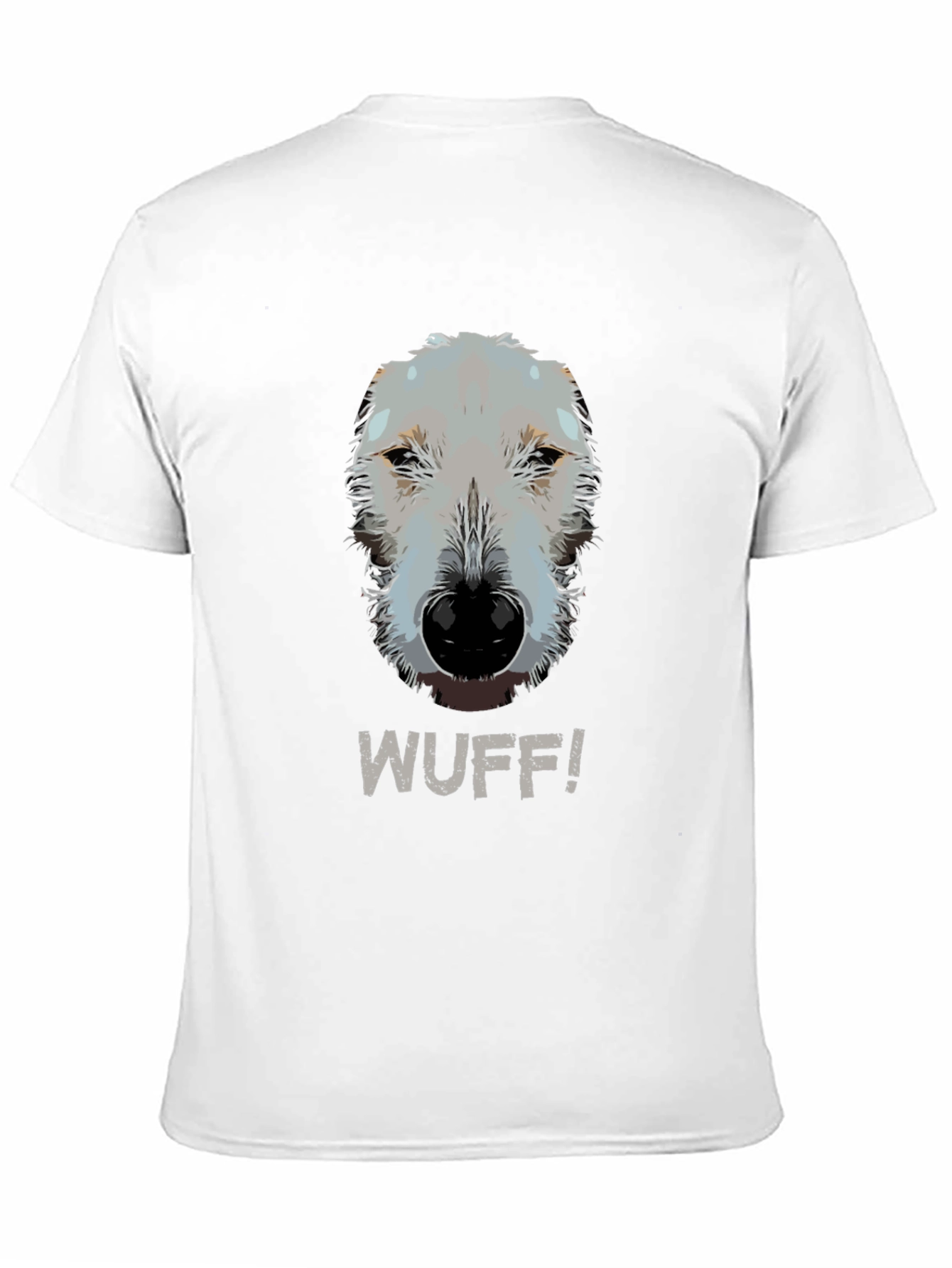 WUFF! Dog Graphic Tee - Casual Black T-Shirt