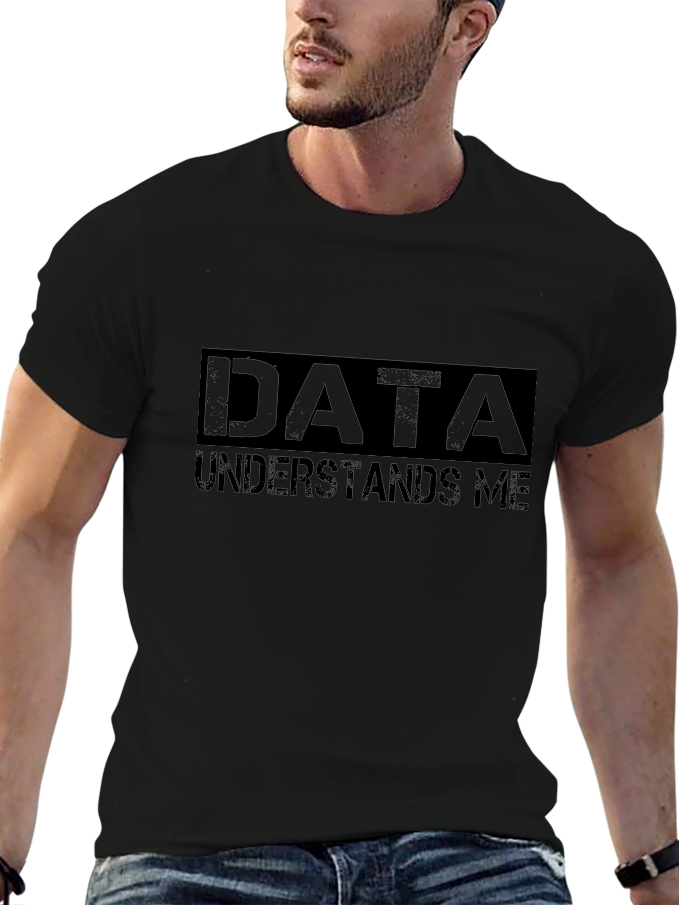 Data Understands Me T-Shirt - Black Cotton Tee