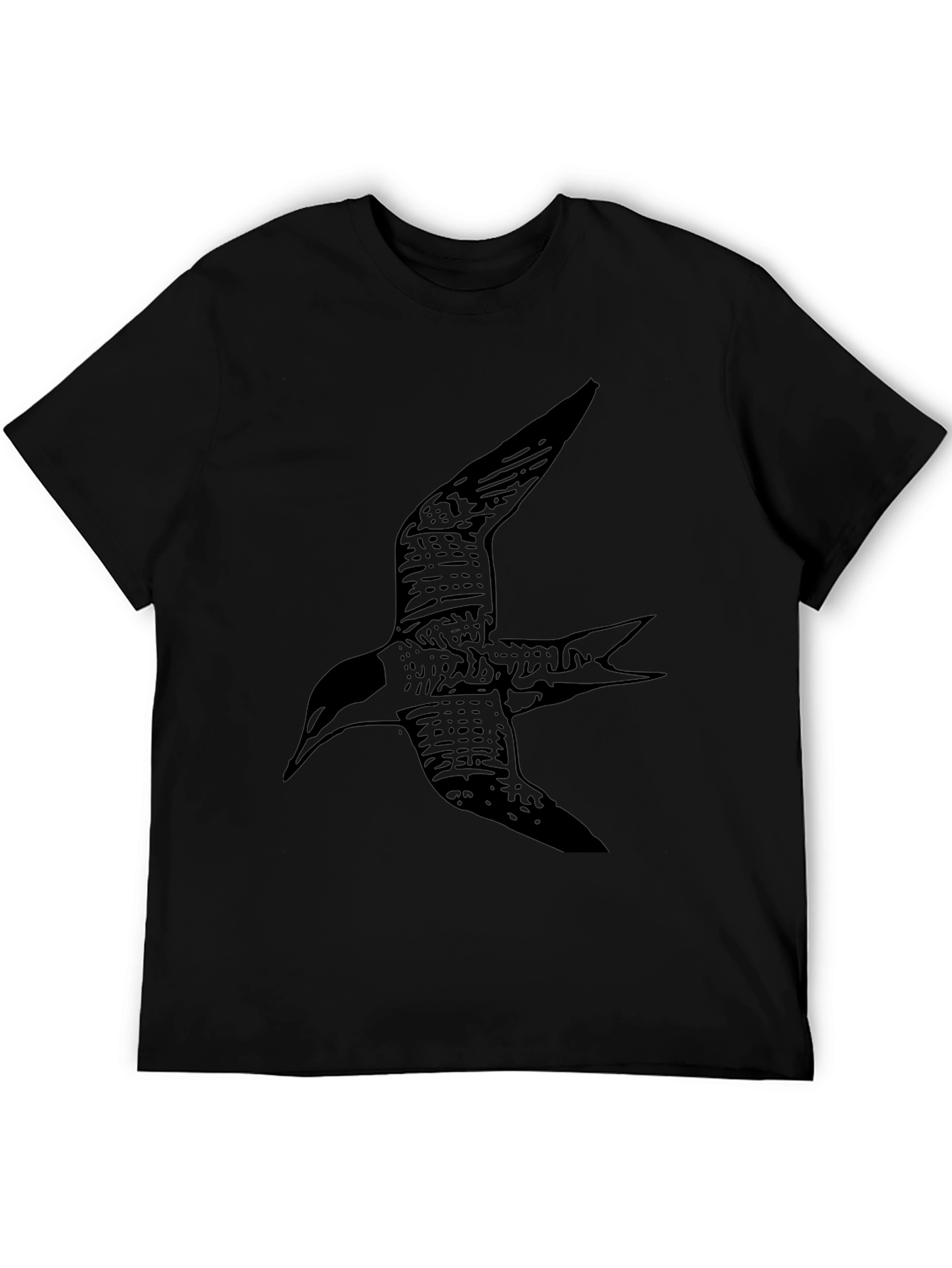 Black Bird Graphic Tee - Casual Style
