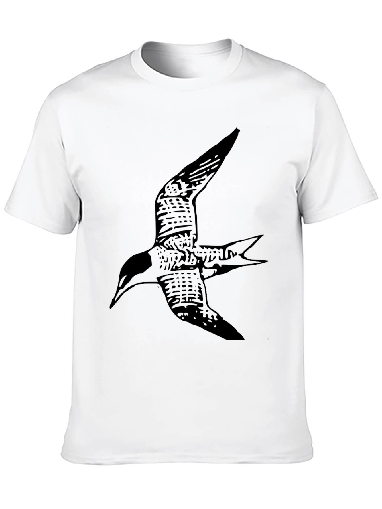 Black Bird Graphic Tee - Casual Style