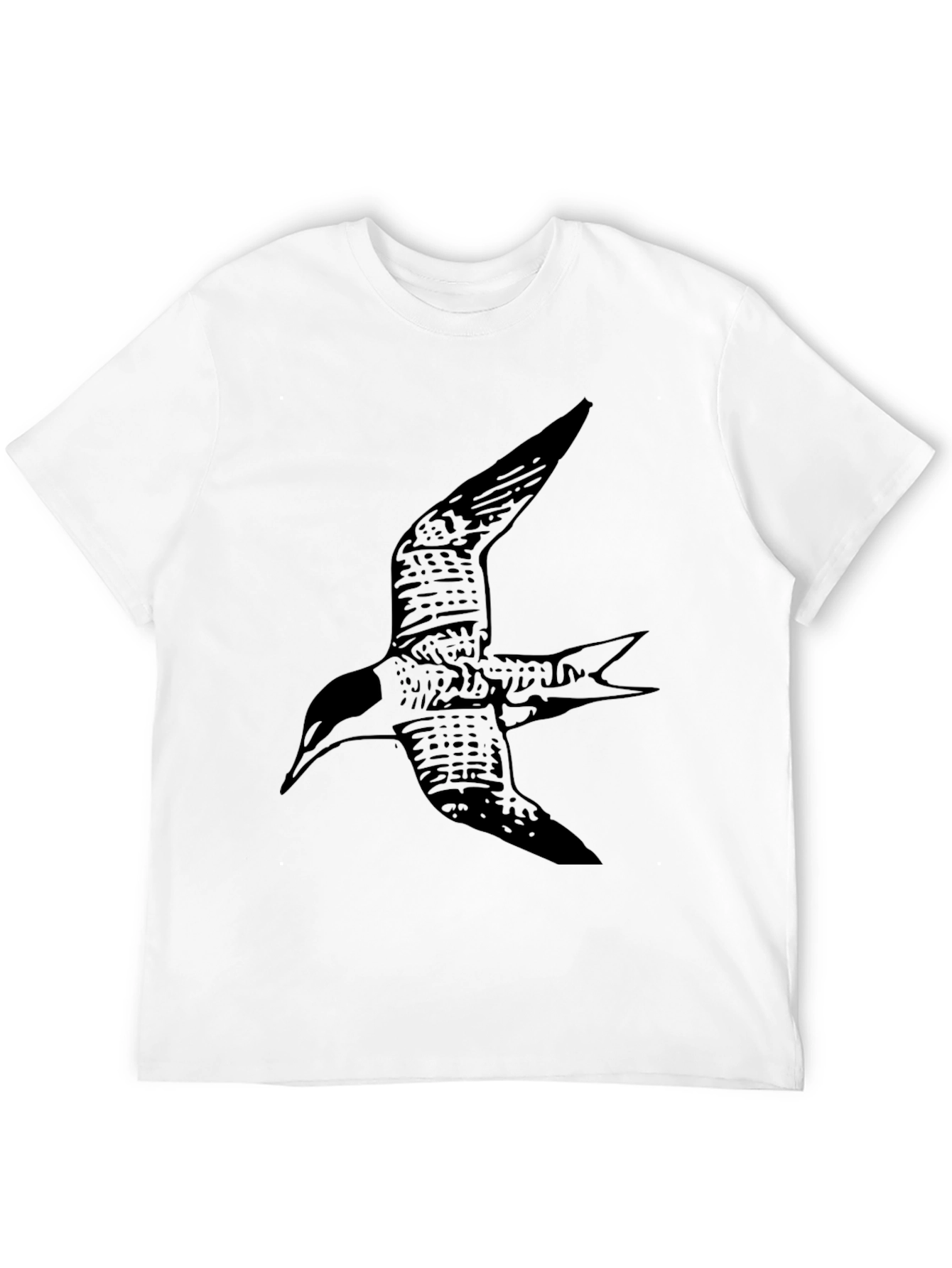 Black Bird Graphic Tee - Casual Style