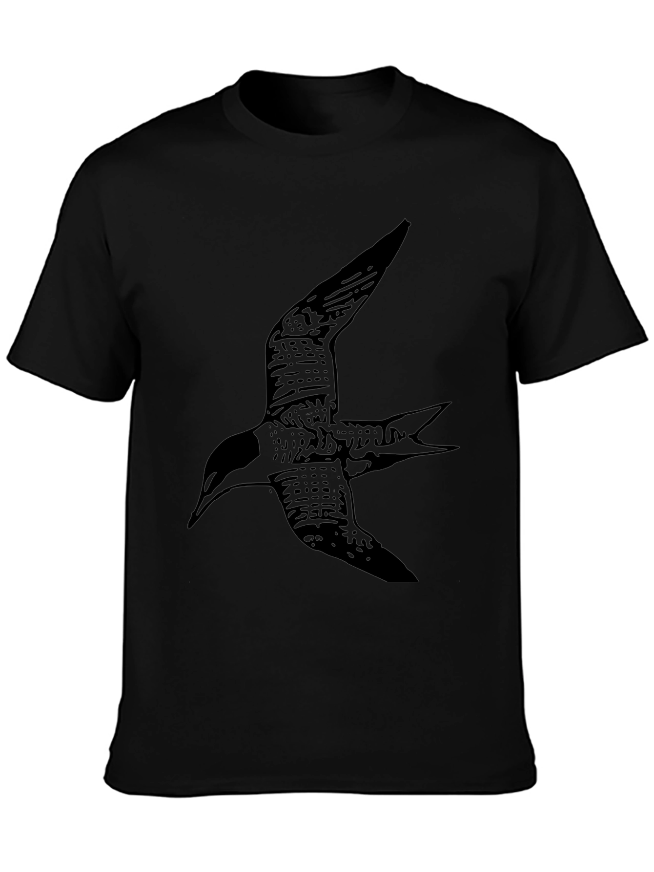 Black Bird Graphic Tee - Casual Style