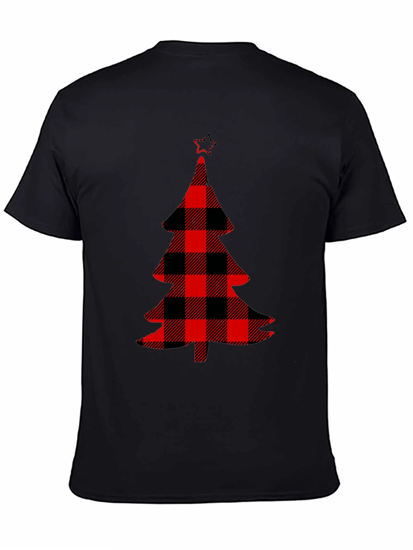 Buffalo Plaid Christmas Tree Graphic Tee