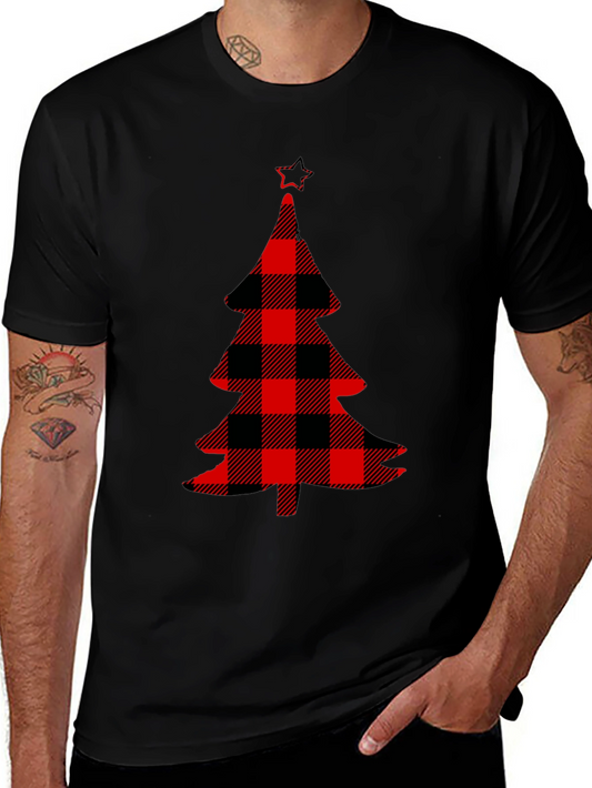 Buffalo Plaid Christmas Tree Graphic Tee