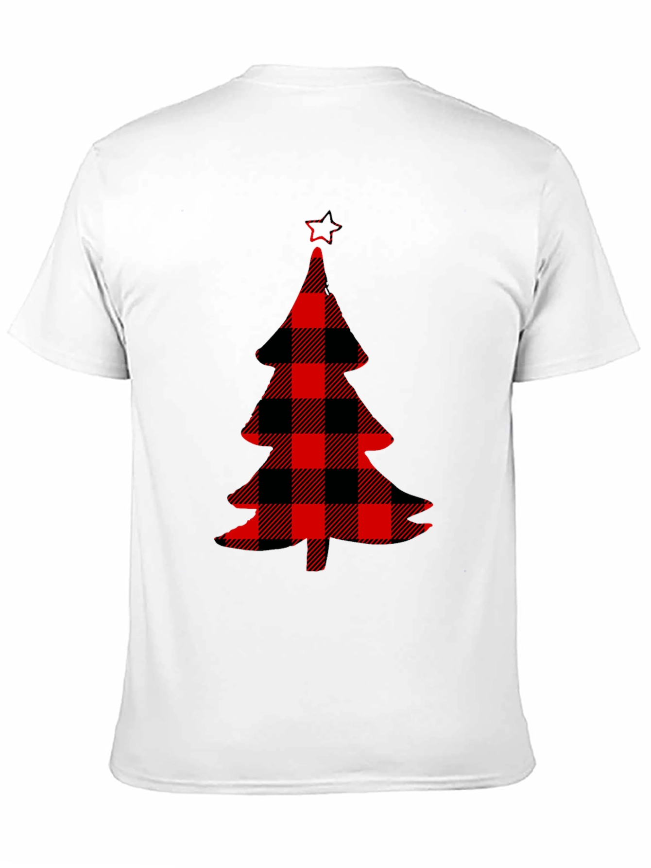 Buffalo Plaid Christmas Tree Graphic Tee