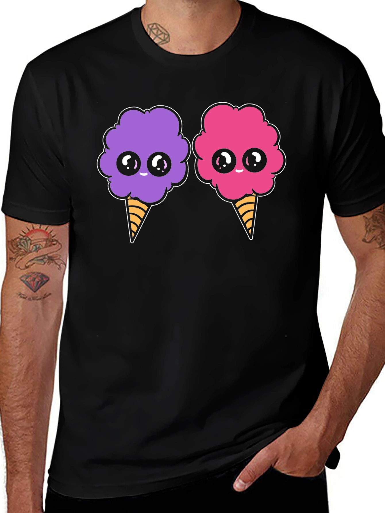 Cotton Candy Kawaii Graphic T-Shirt