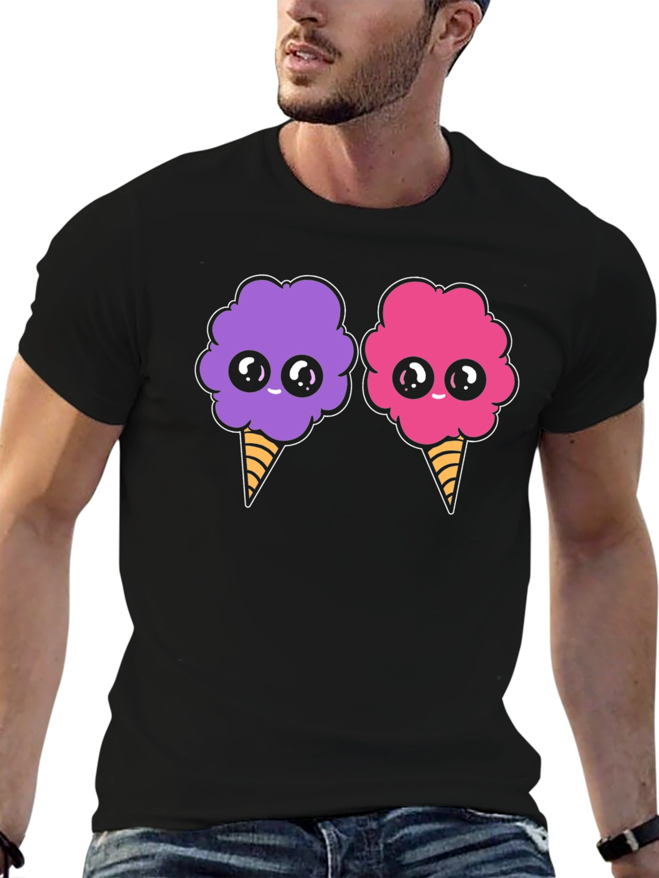 Cotton Candy Kawaii Graphic T-Shirt