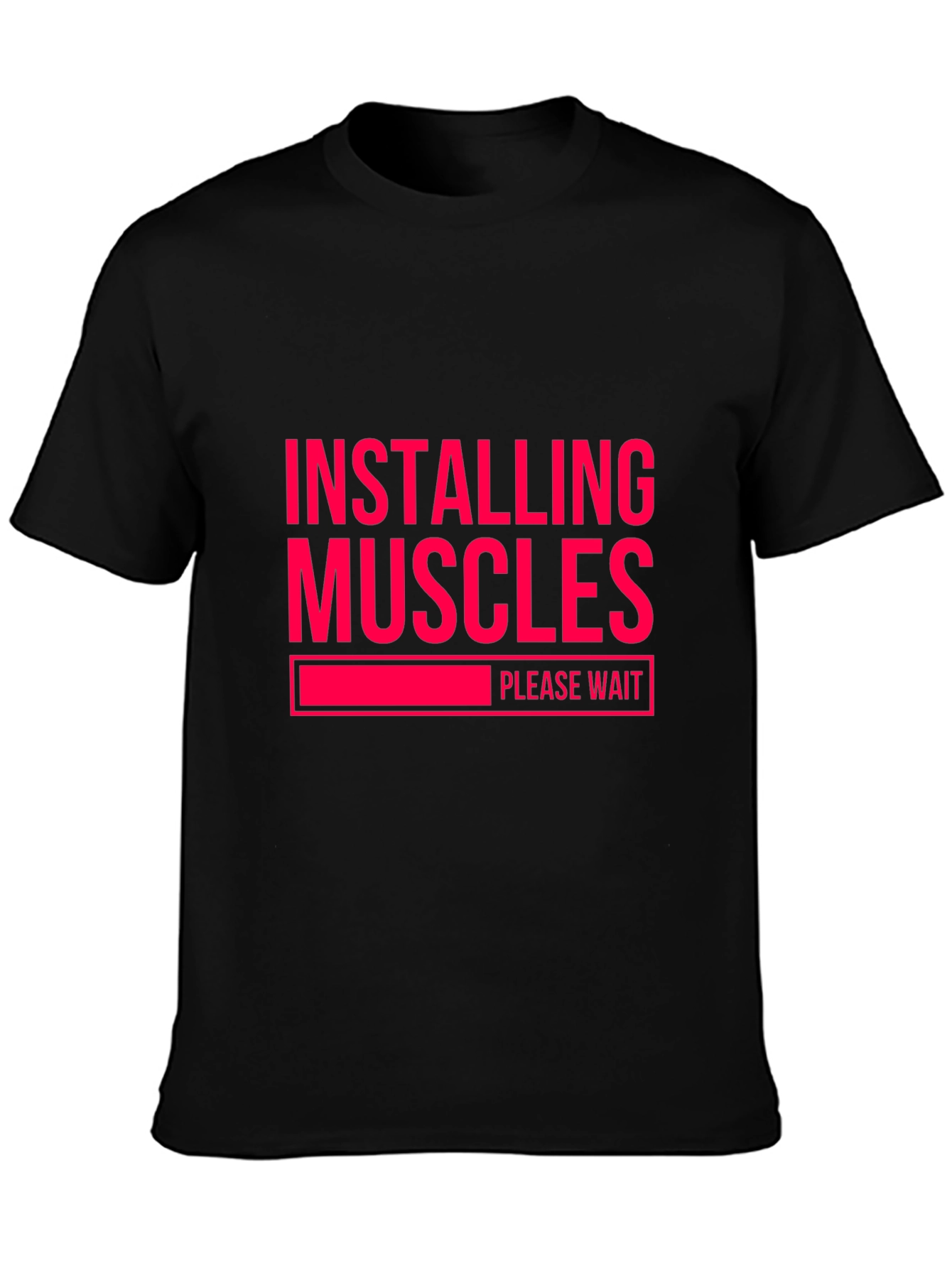 Installing Muscles T-Shirt - Funny Gym Workout Tee