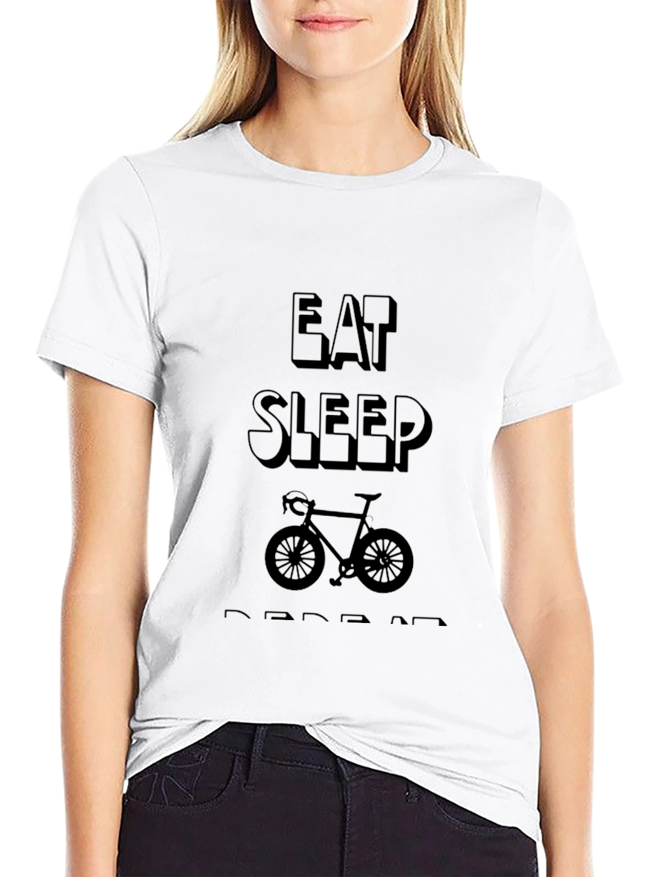 Eat Sleep Ride Repeat Black T-Shirt