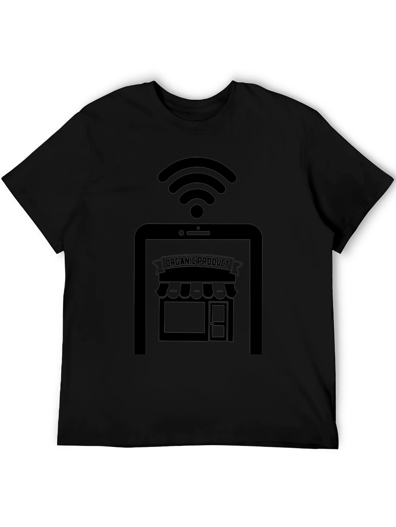 Organic Product Online Store Black T-Shirt
