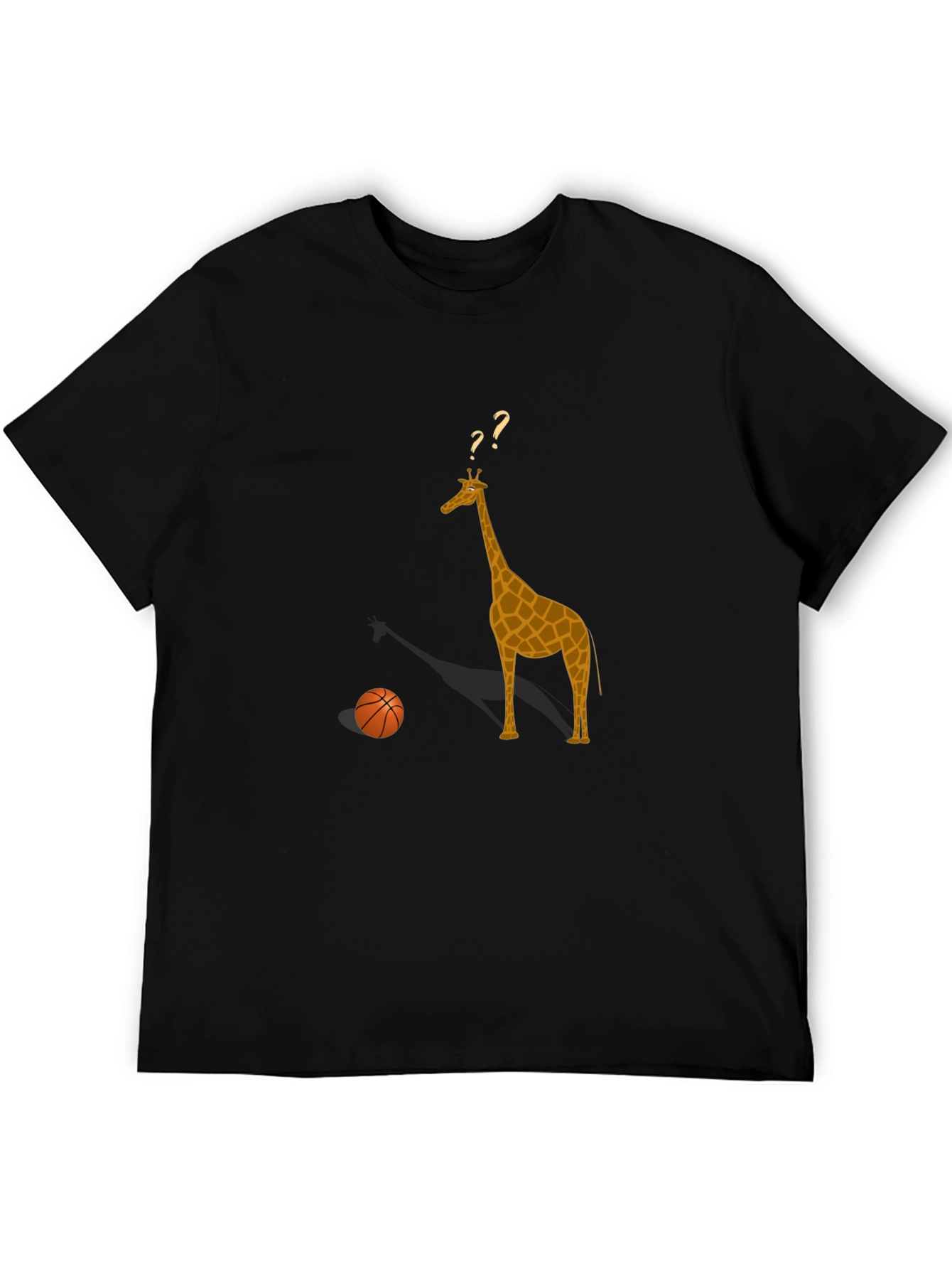 Giraffe & Basketball Graphic Tee - Curious Style