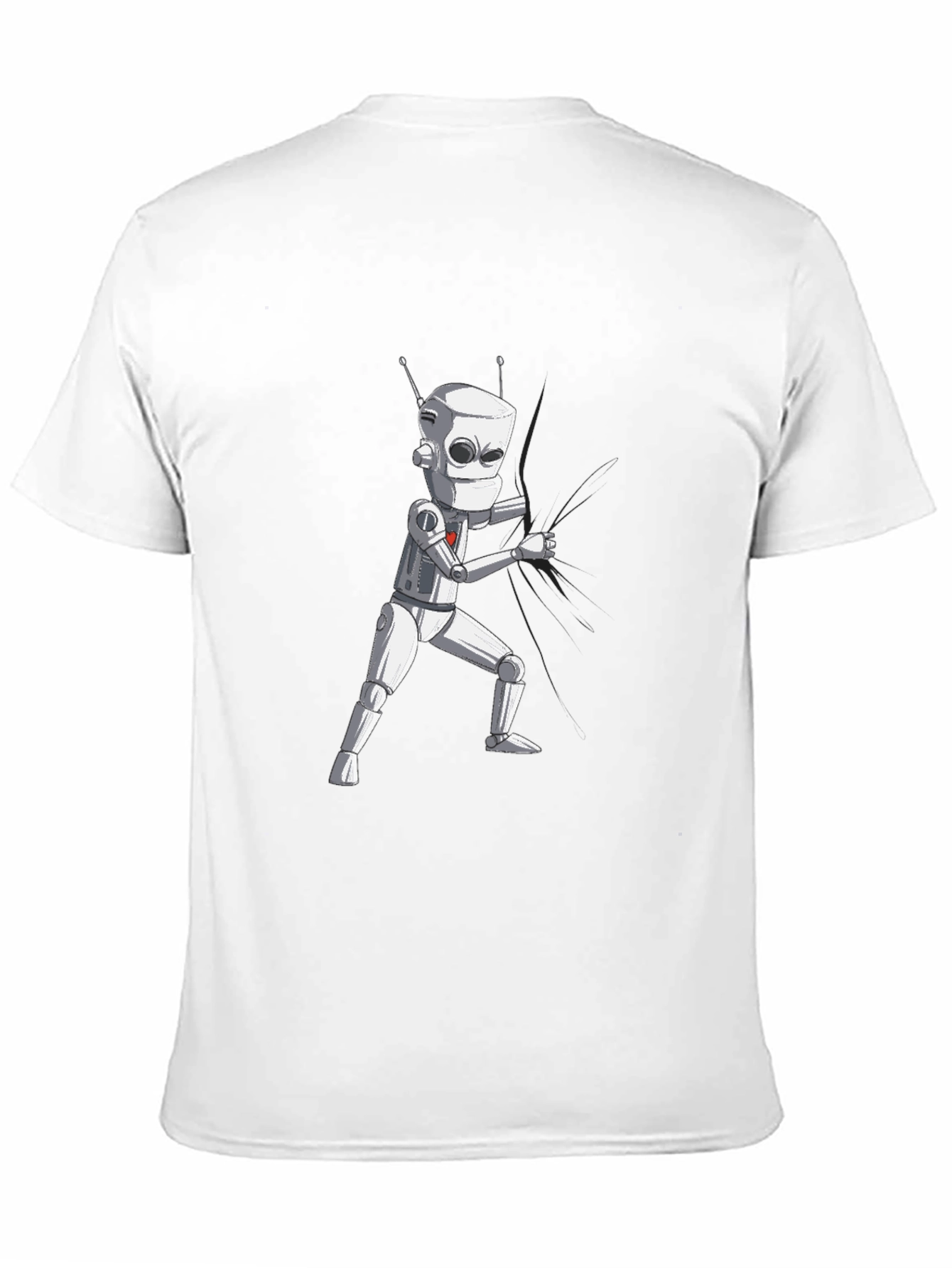 Robot Graphic Black T-Shirt