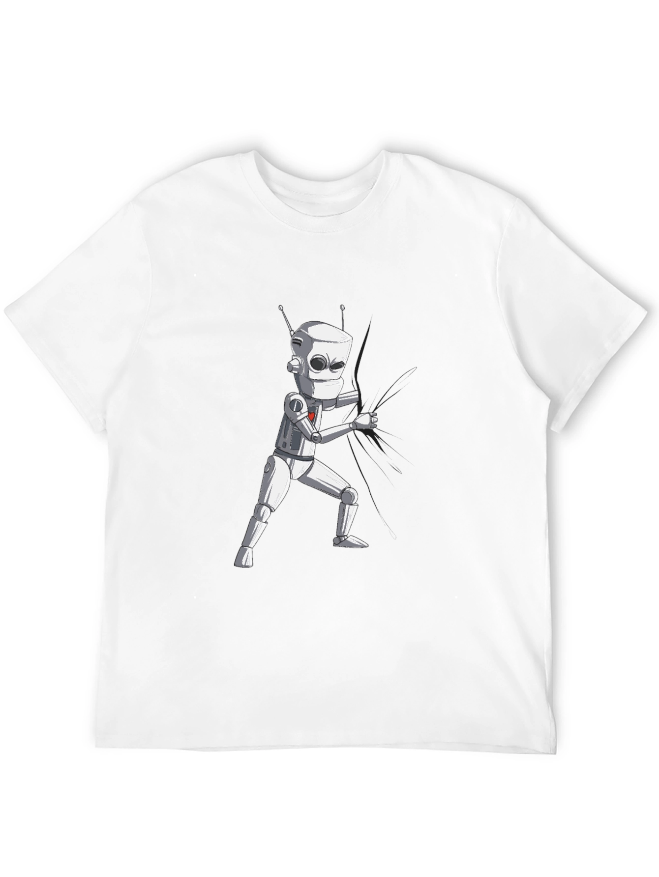 Robot Graphic Black T-Shirt