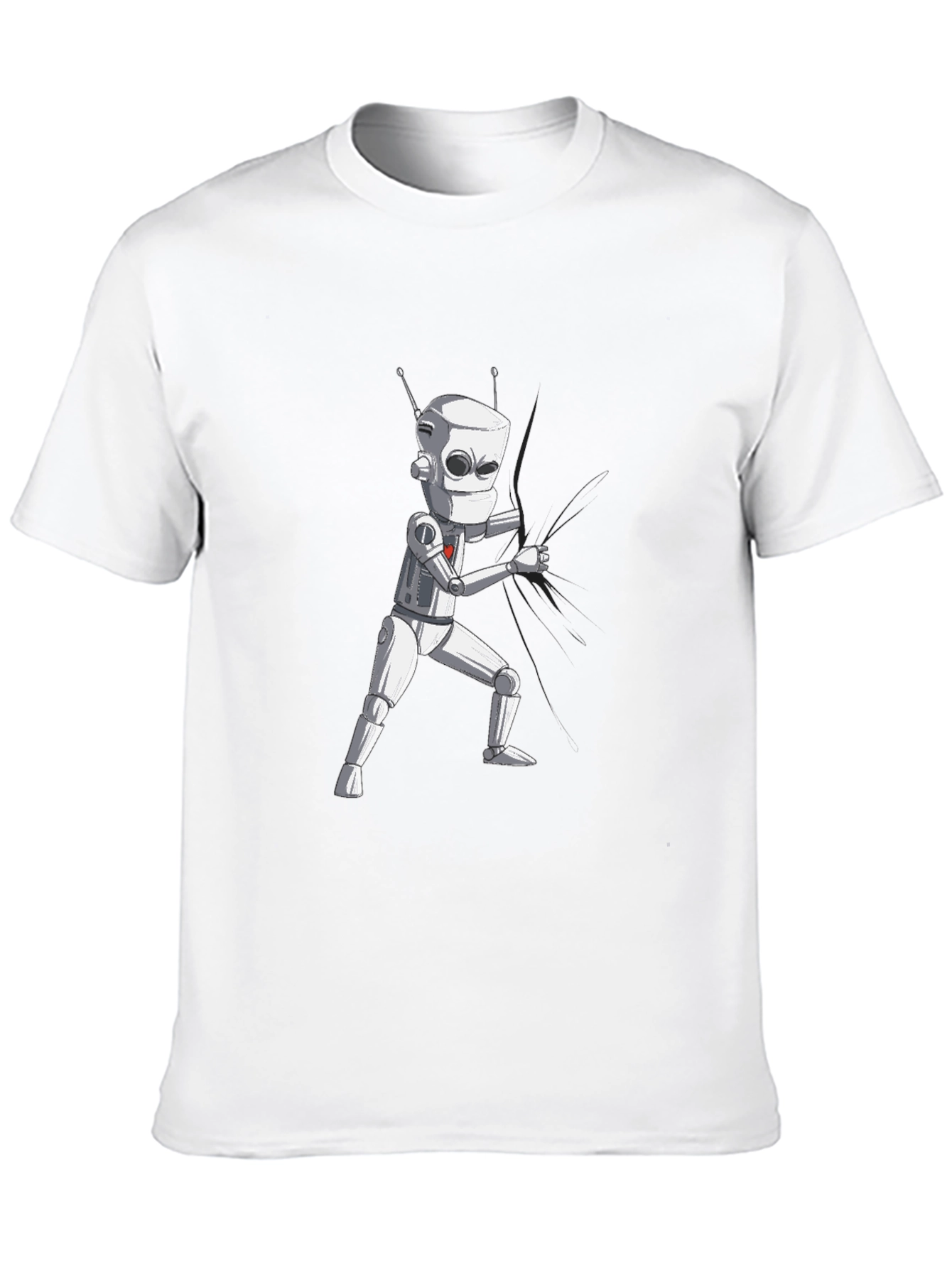 Robot Graphic Black T-Shirt