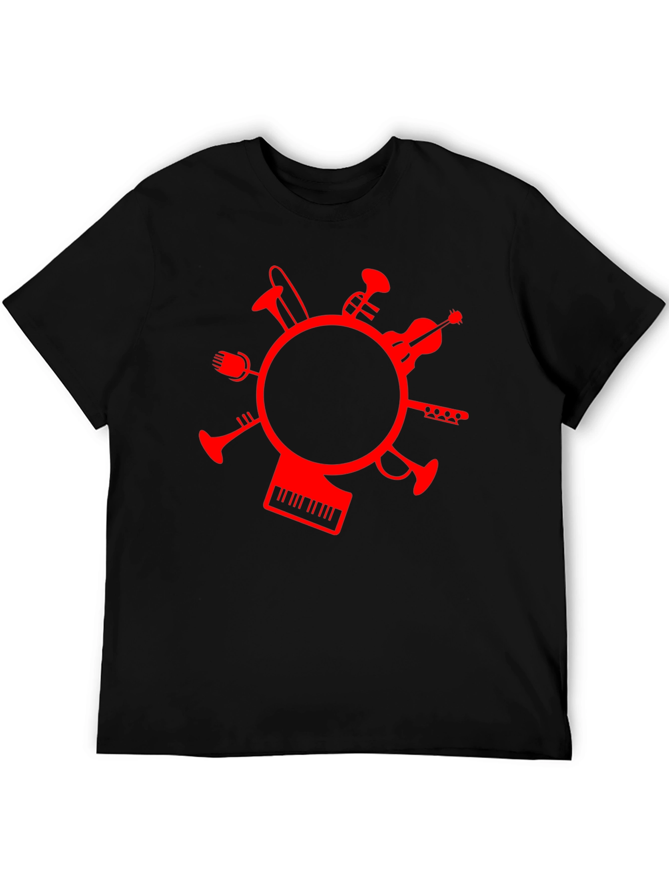 Musical Instrument Circle Graphic T-Shirt