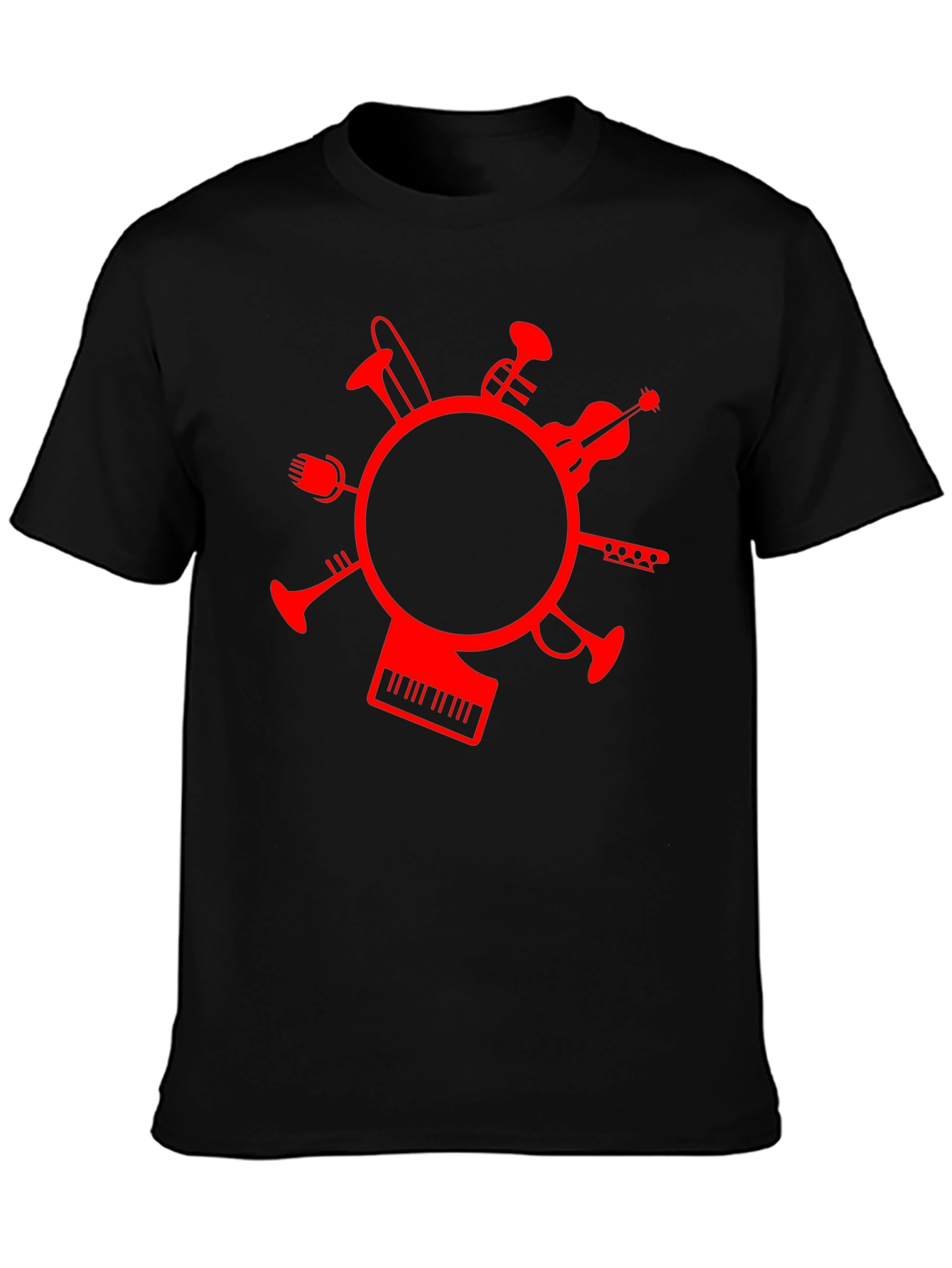 Musical Instrument Circle Graphic T-Shirt