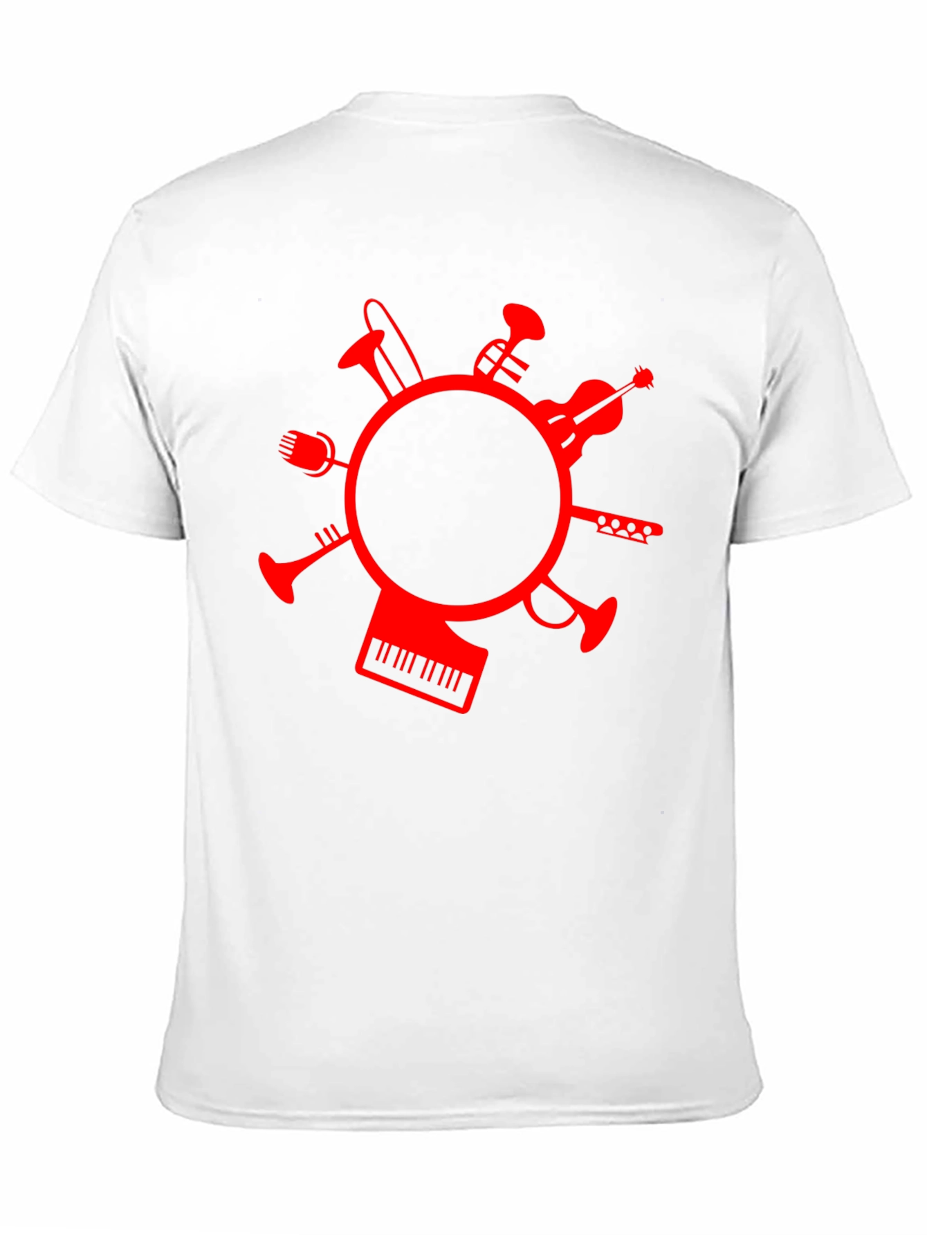 Musical Instrument Circle Graphic T-Shirt
