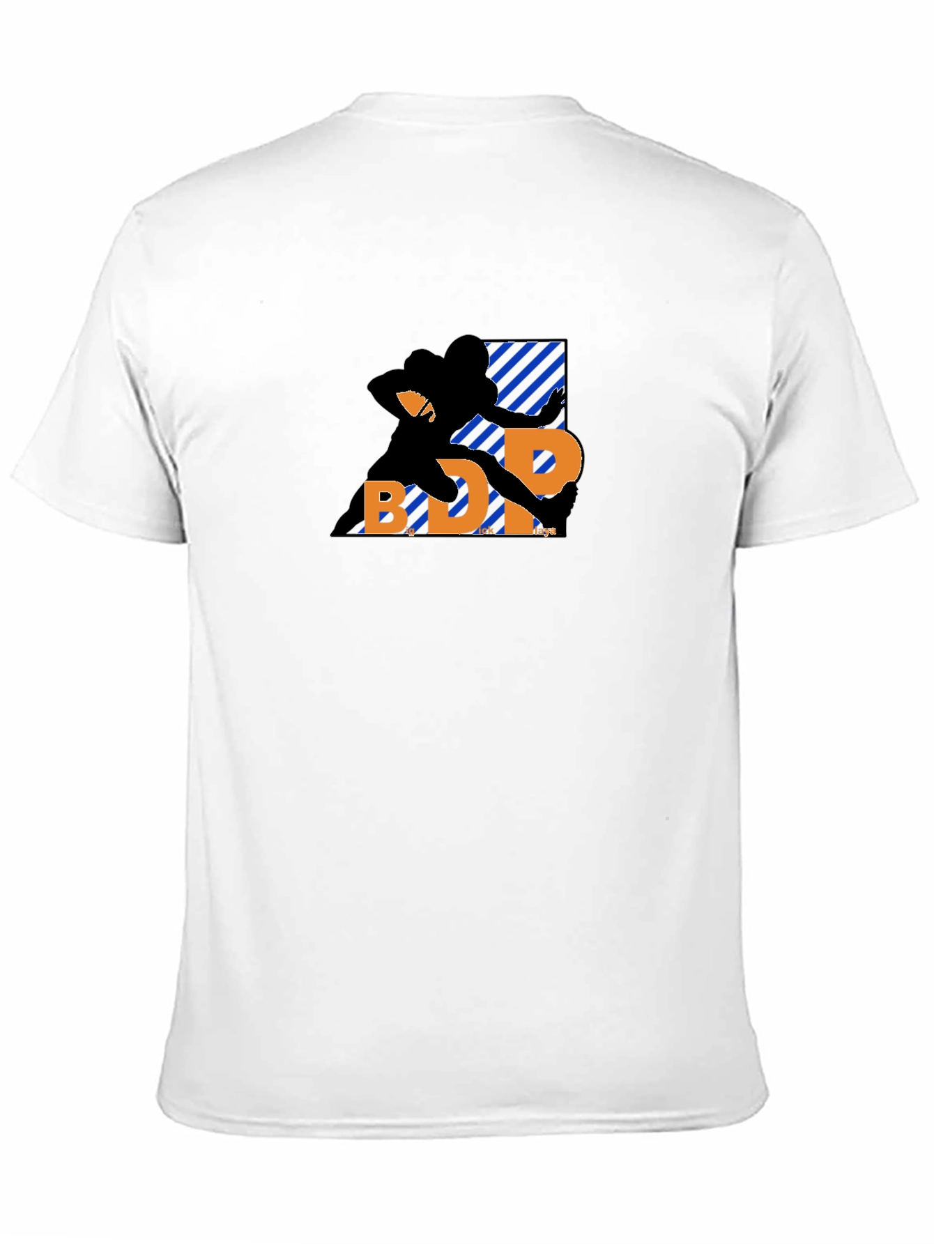 Football Player Graphic T-Shirt - Black