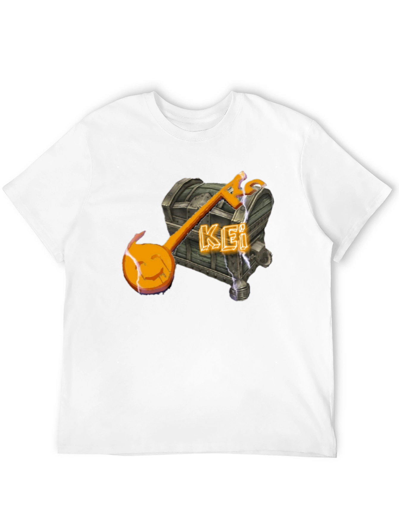 Unique Kei Chest & Key T-Shirt - Black
