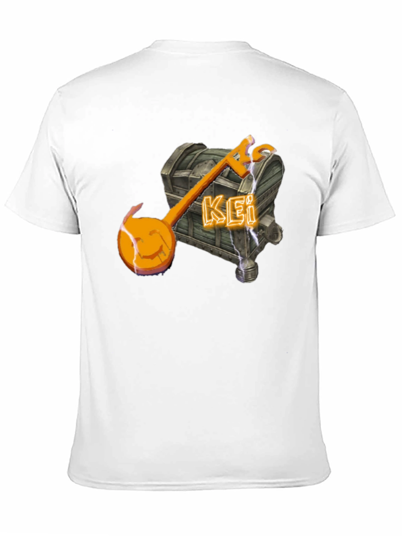 Unique Kei Chest & Key T-Shirt - Black