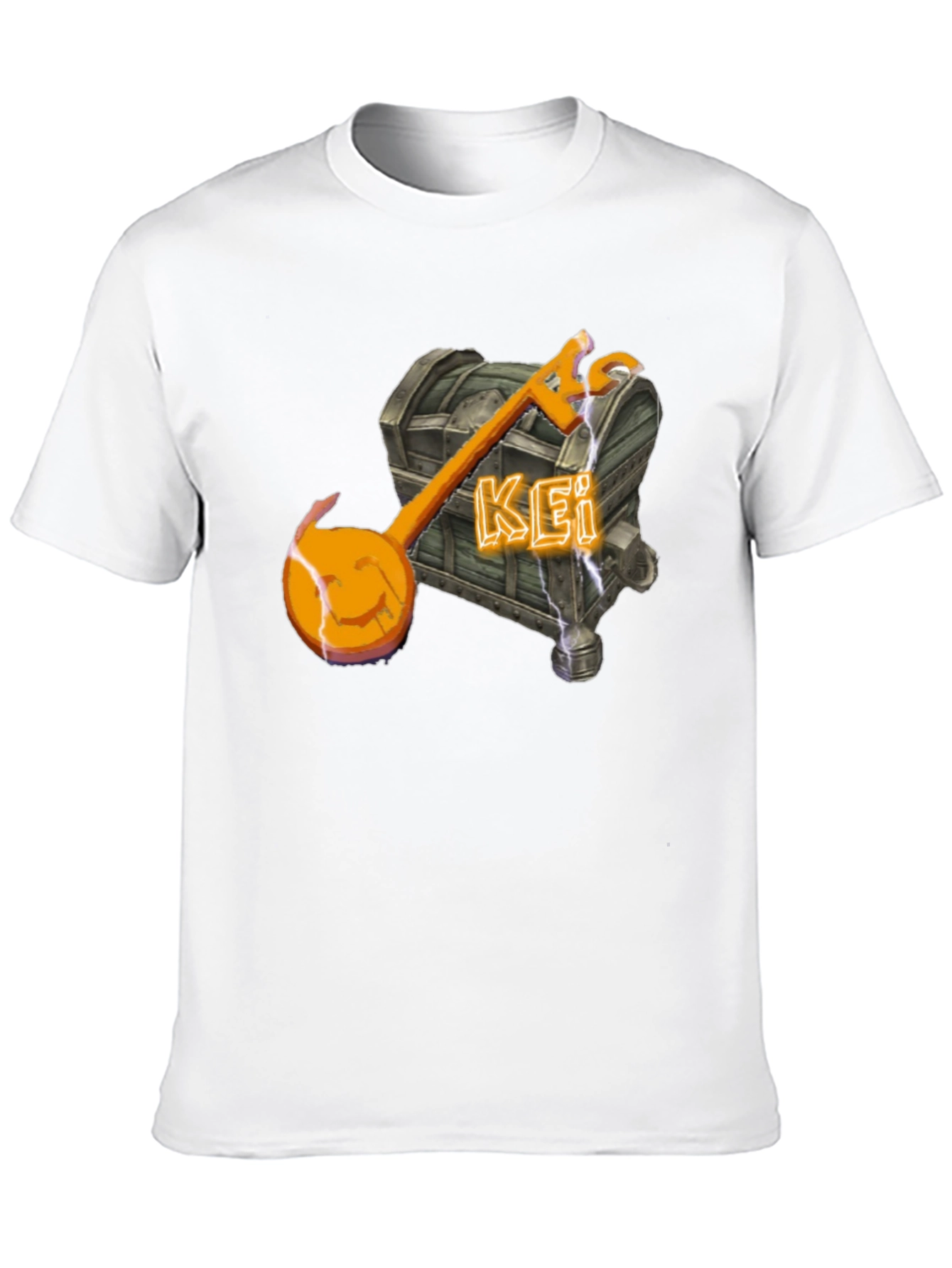 Unique Kei Chest & Key T-Shirt - Black