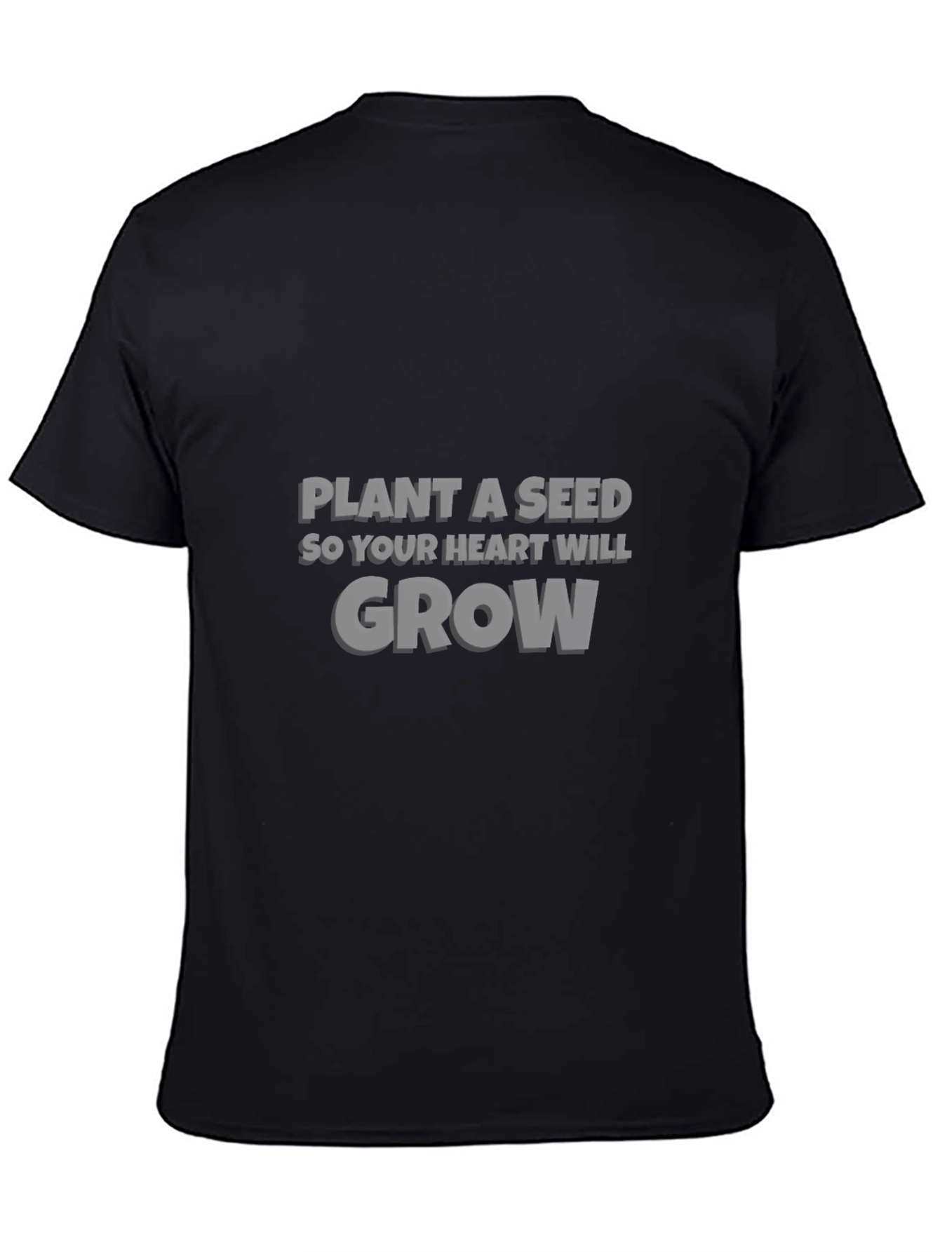 Plant a Seed Graphic Tee - Inspirational Black T-Shirt