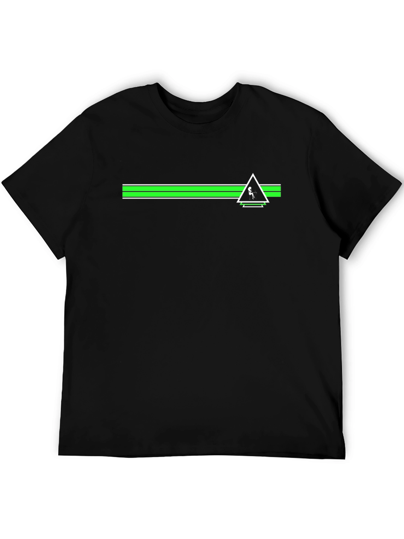 Geometric Line Graphic Tee - Casual Cool T-Shirt