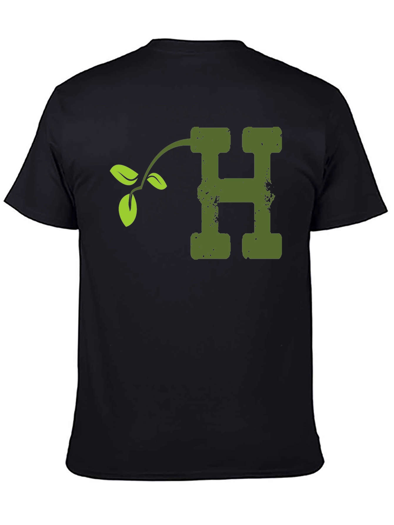 Nature Letter H T-Shirt - Soft Cotton Blend