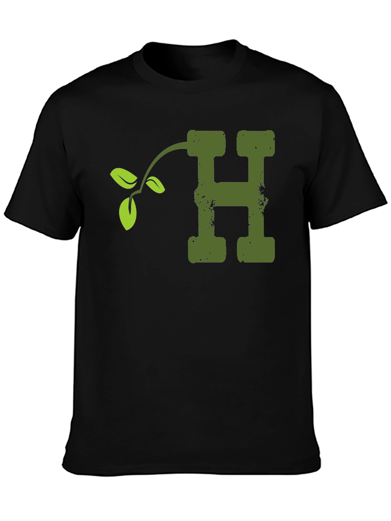 Nature Letter H T-Shirt - Soft Cotton Blend