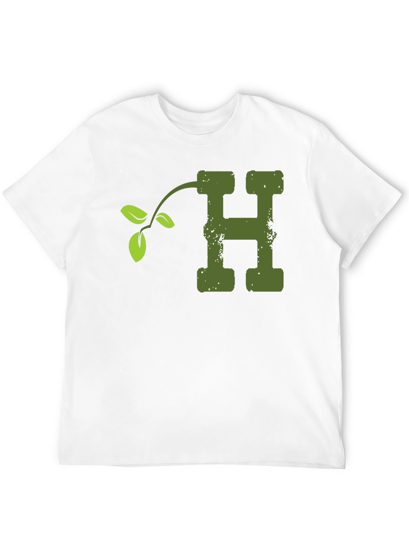 Nature Letter H T-Shirt - Soft Cotton Blend