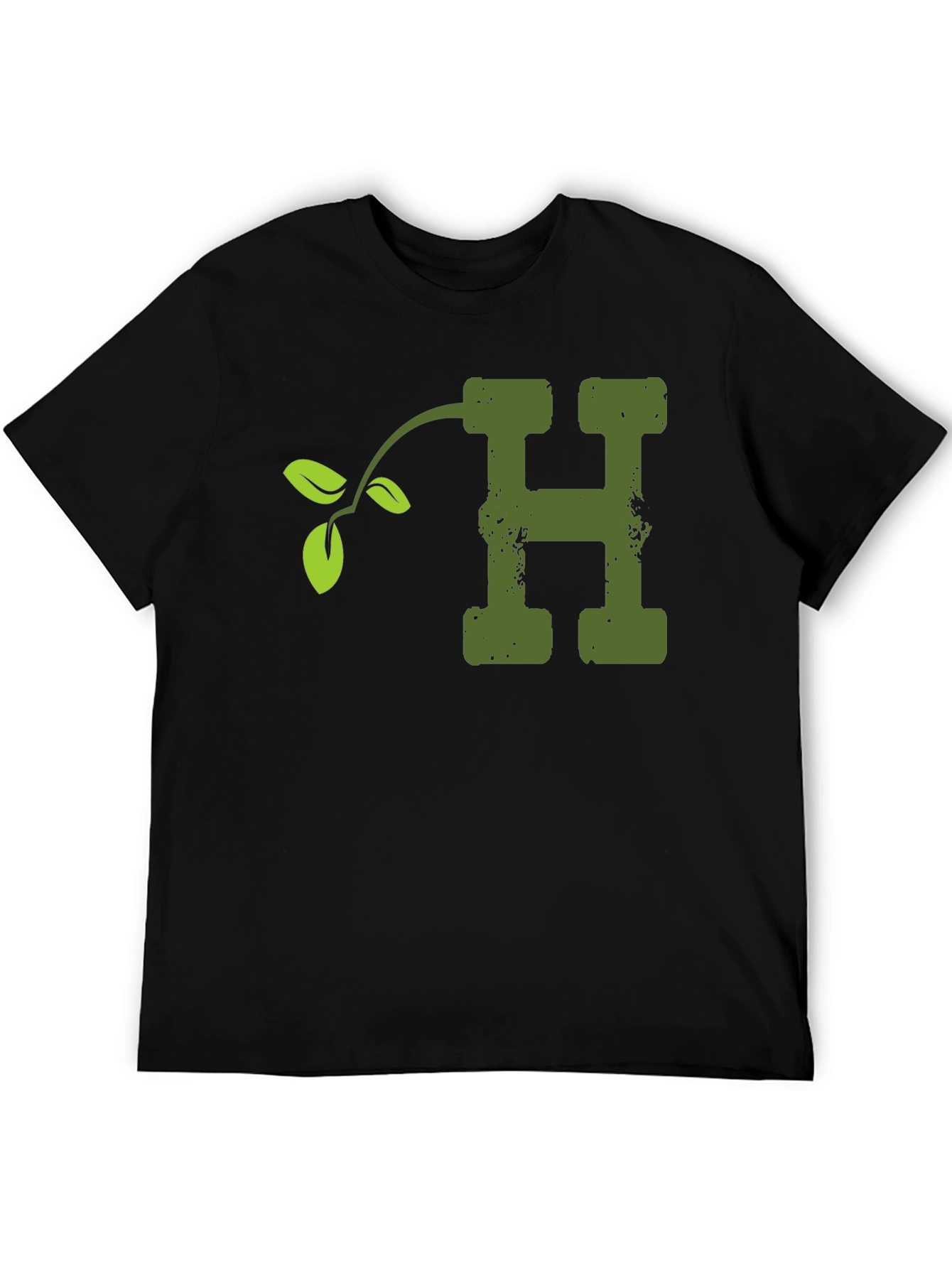 Nature Letter H T-Shirt - Soft Cotton Blend