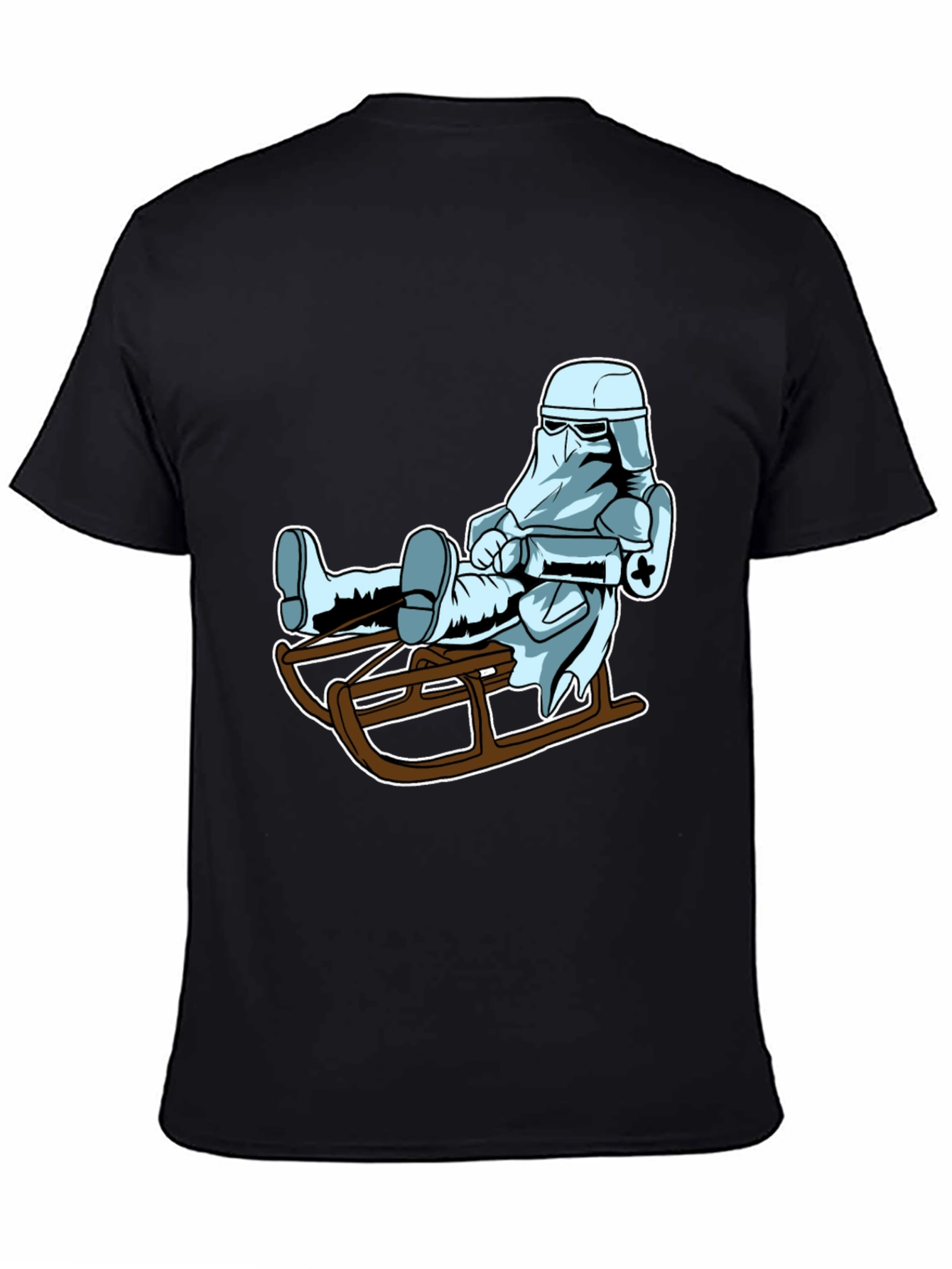 Cool Stormtrooper Sledding Graphic Tee