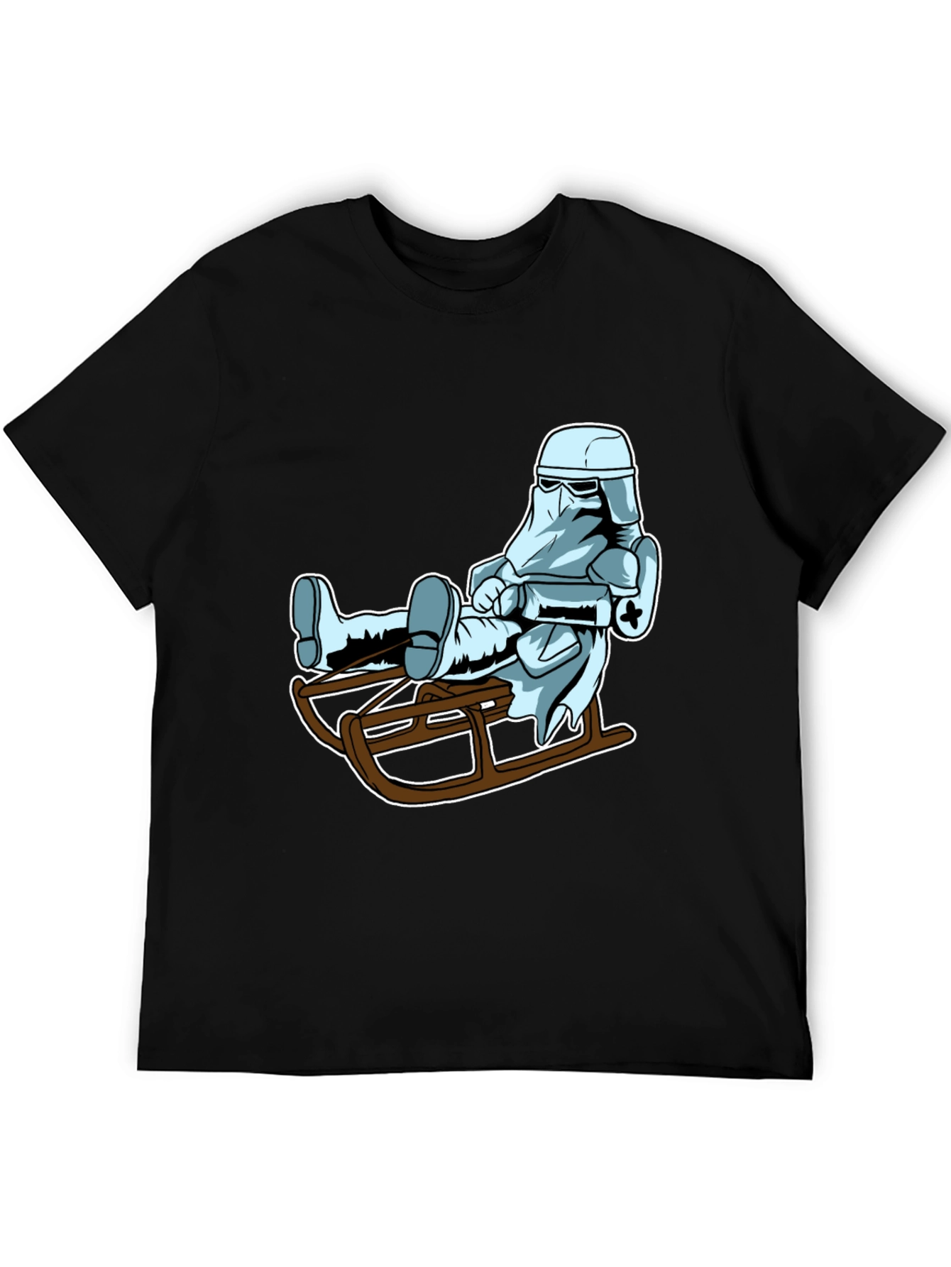 Cool Stormtrooper Sledding Graphic Tee