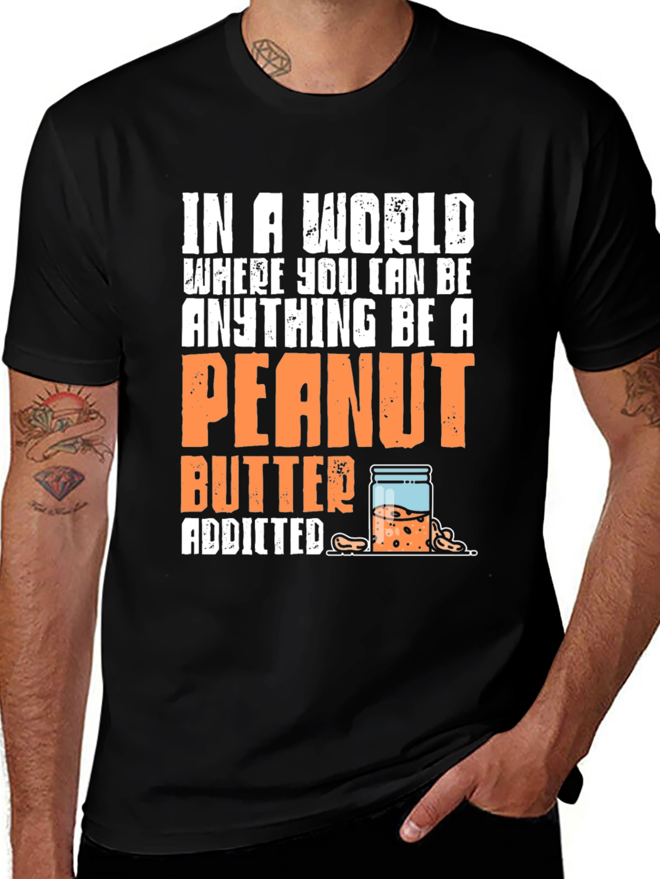Peanut Butter Addicted Graphic Tee