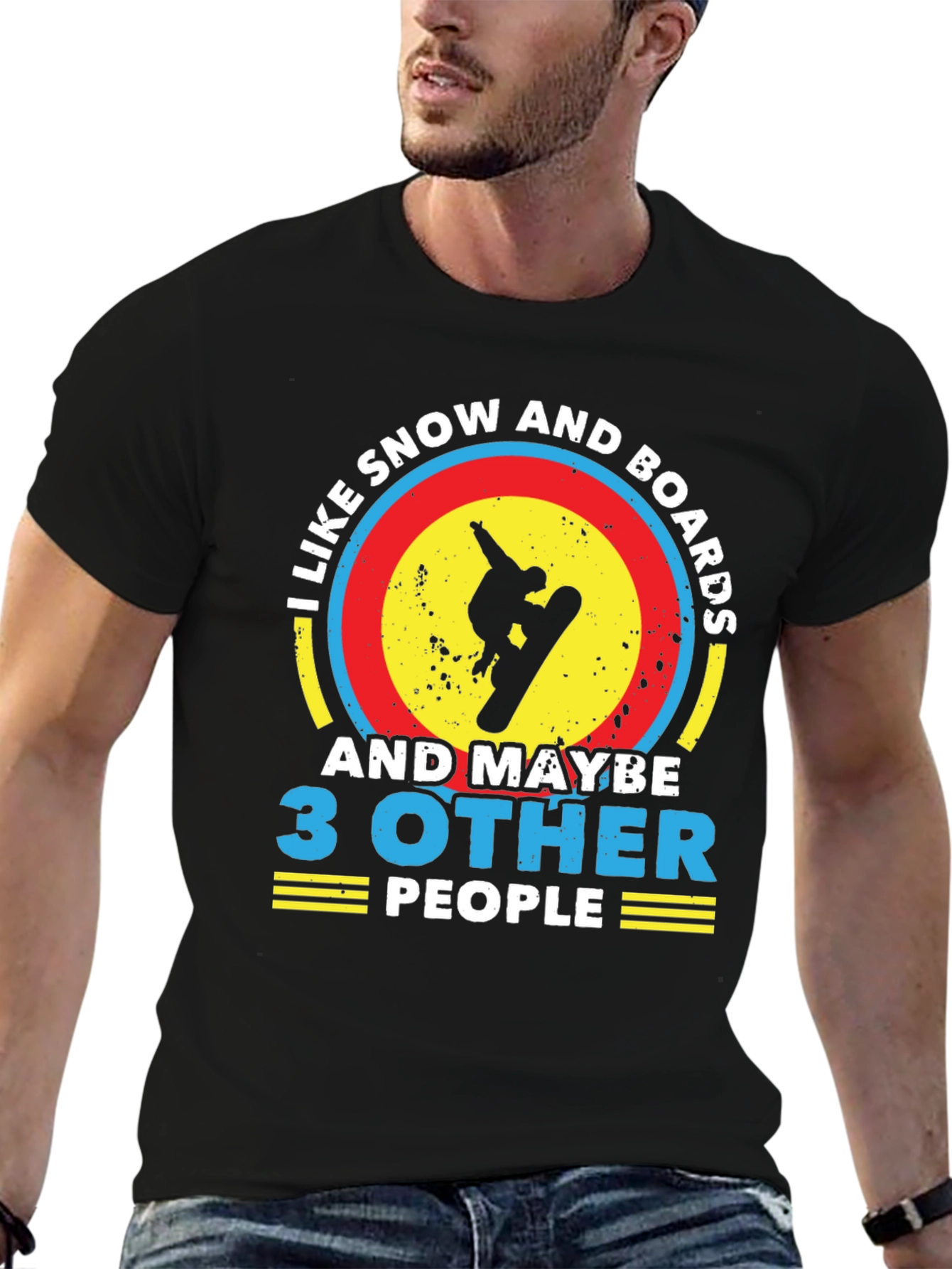 Snowboarding Lovers T-Shirt: I Like Snow and Boards
