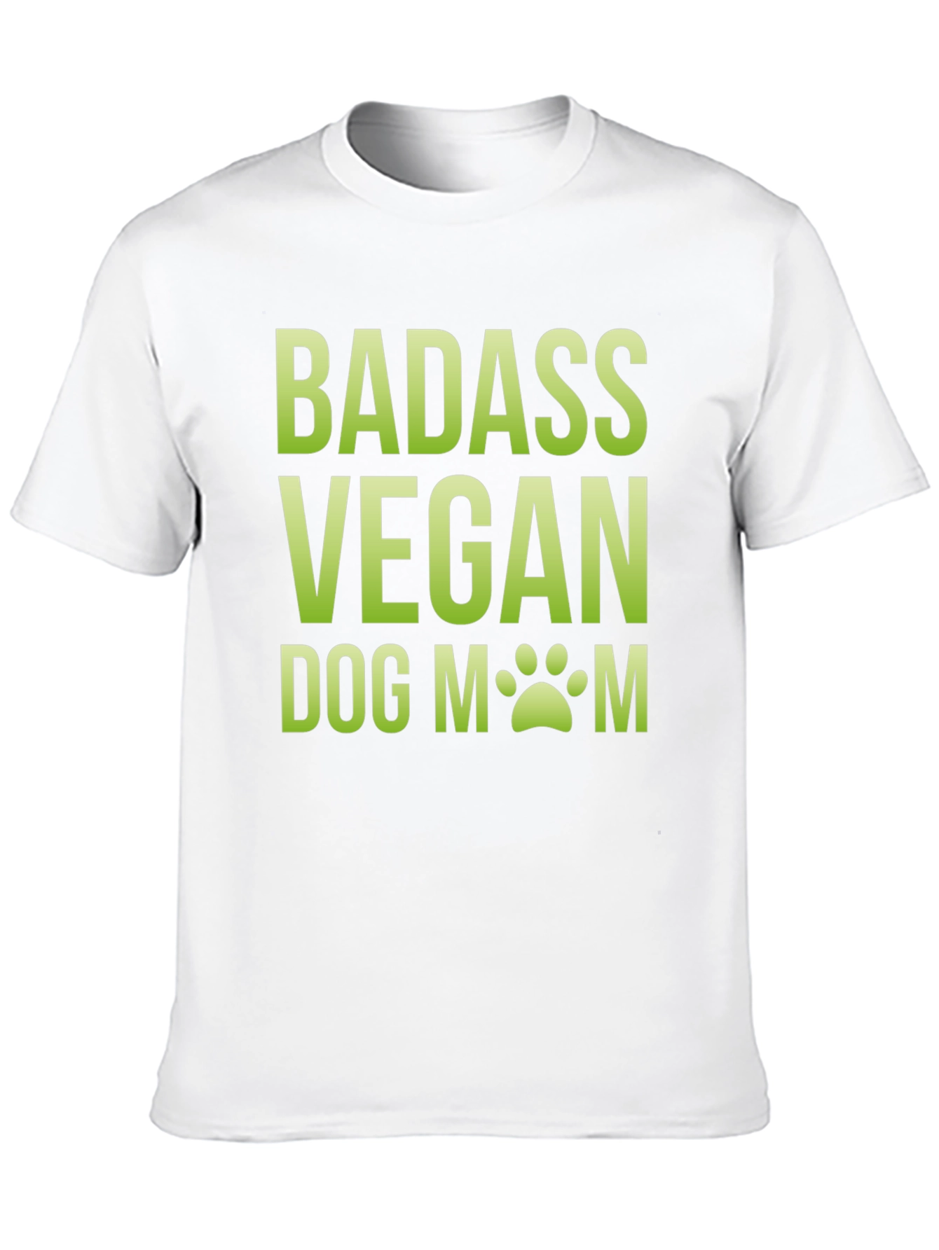 Badass Vegan Dog Mom T-Shirt - Black
