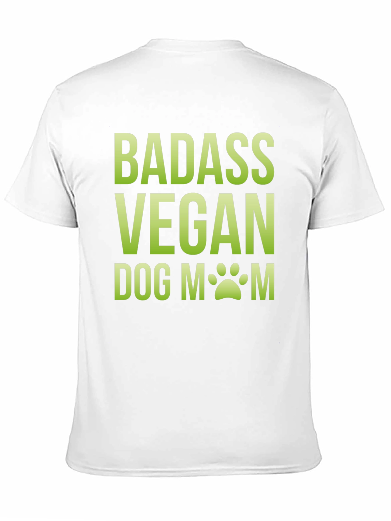 Badass Vegan Dog Mom T-Shirt - Black