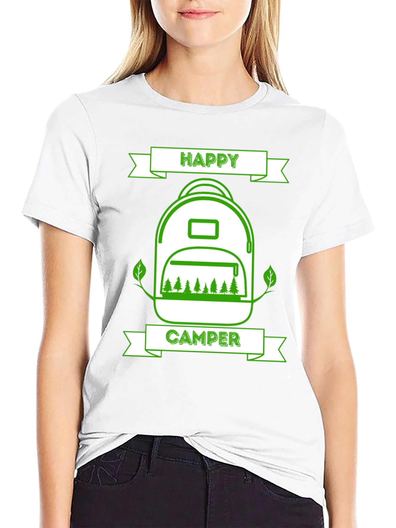 Happy Camper T-Shirt: Outdoor Adventure Apparel