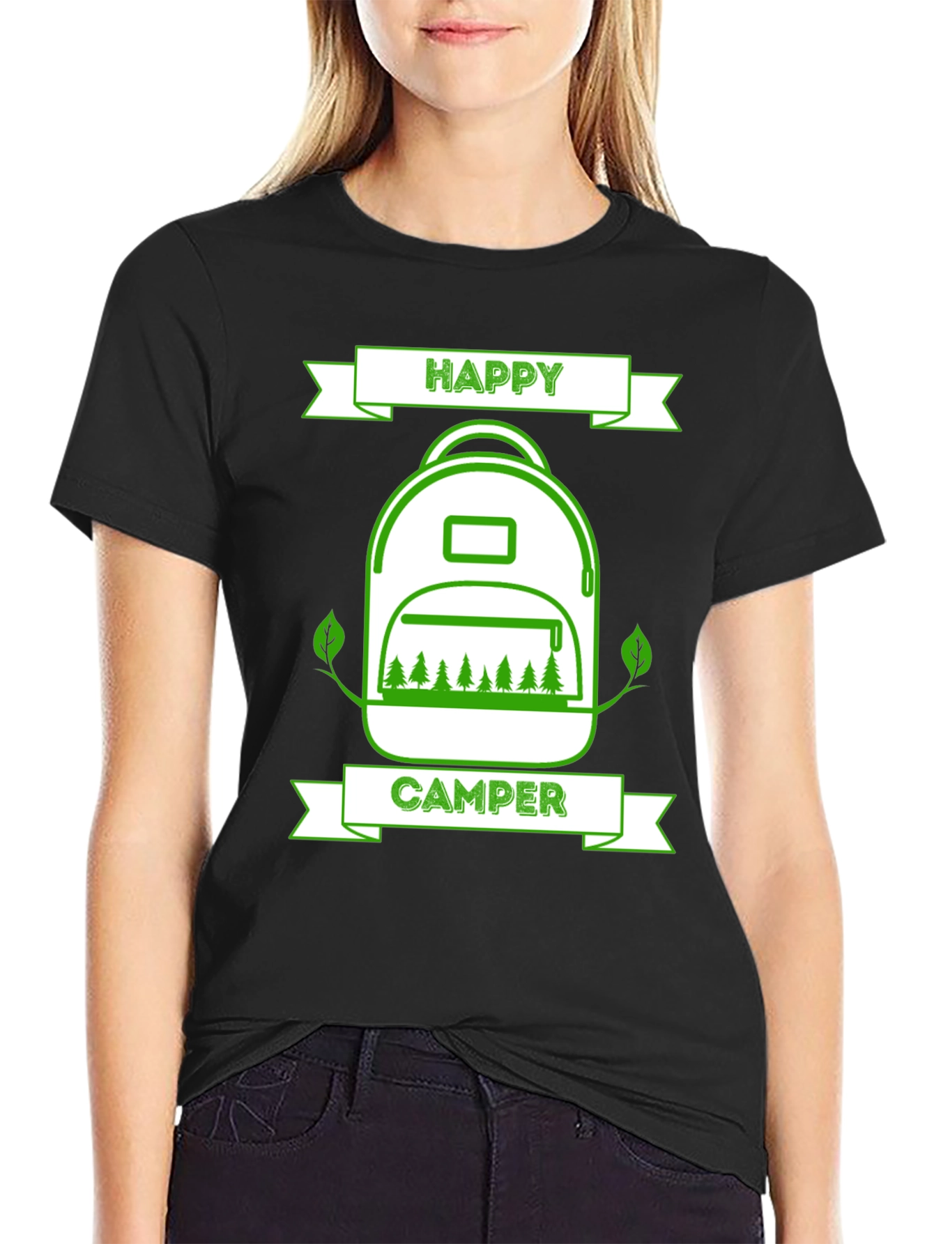 Happy Camper T-Shirt: Outdoor Adventure Apparel