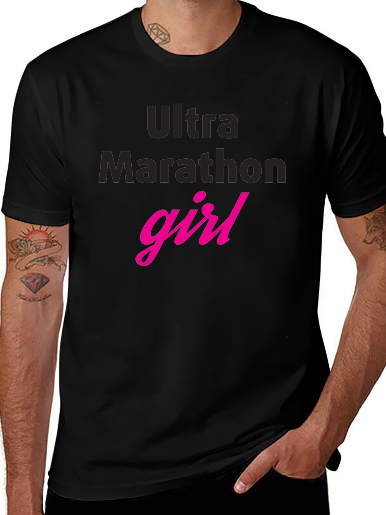 Ultra Marathon Girl Black T-Shirt