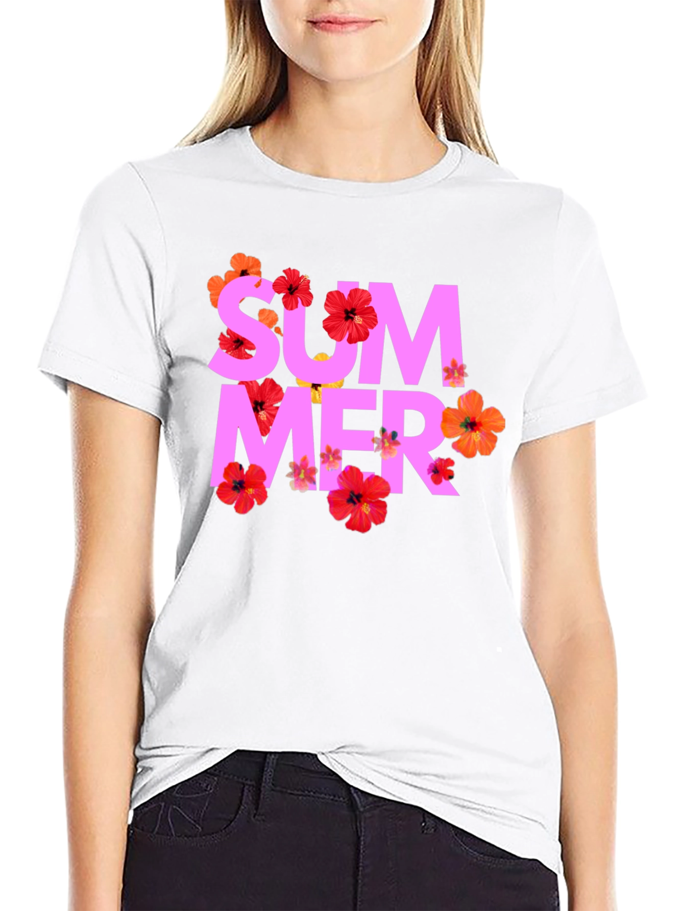 Summer Floral Graphic Tee