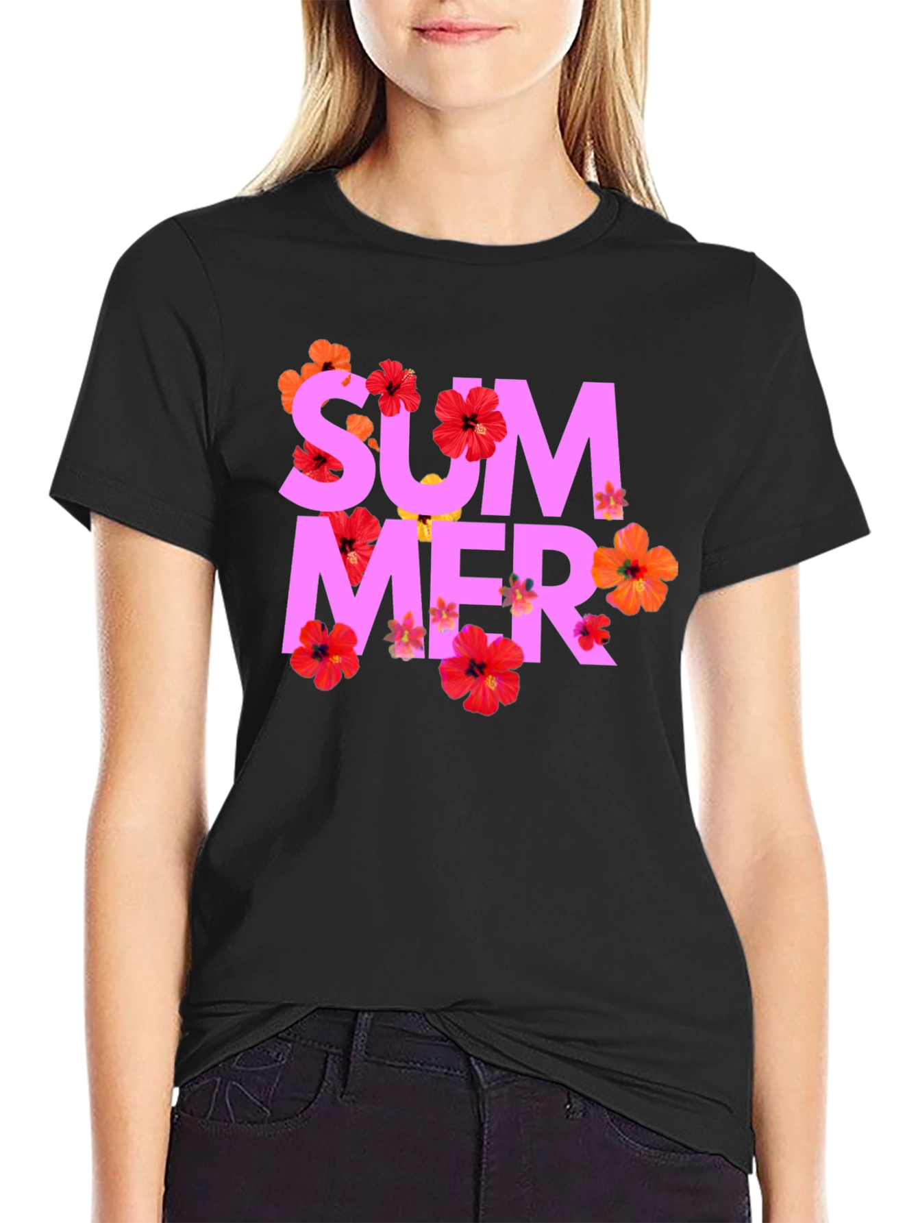 Summer Floral Graphic Tee
