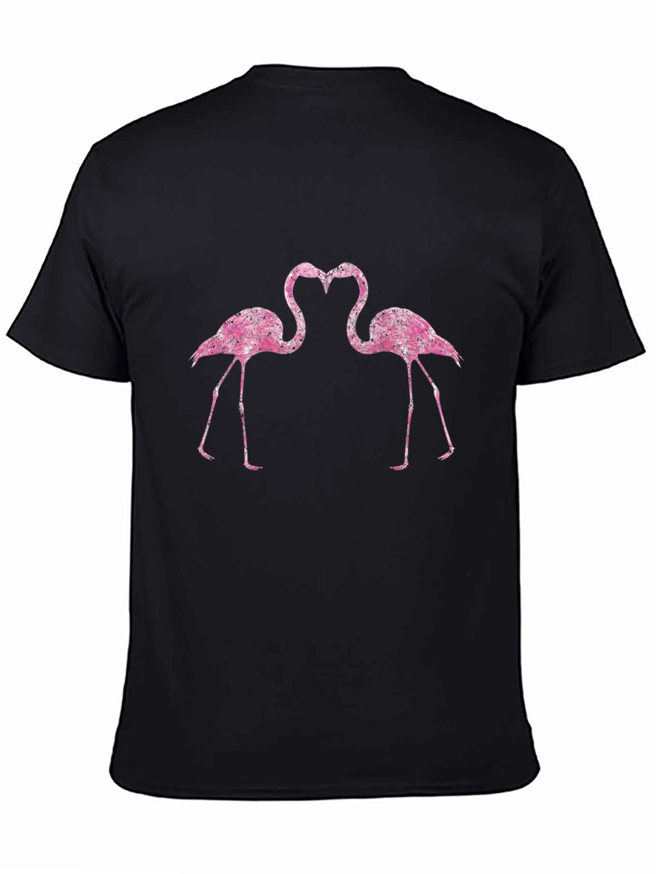 Flamingo Love Black T-Shirt