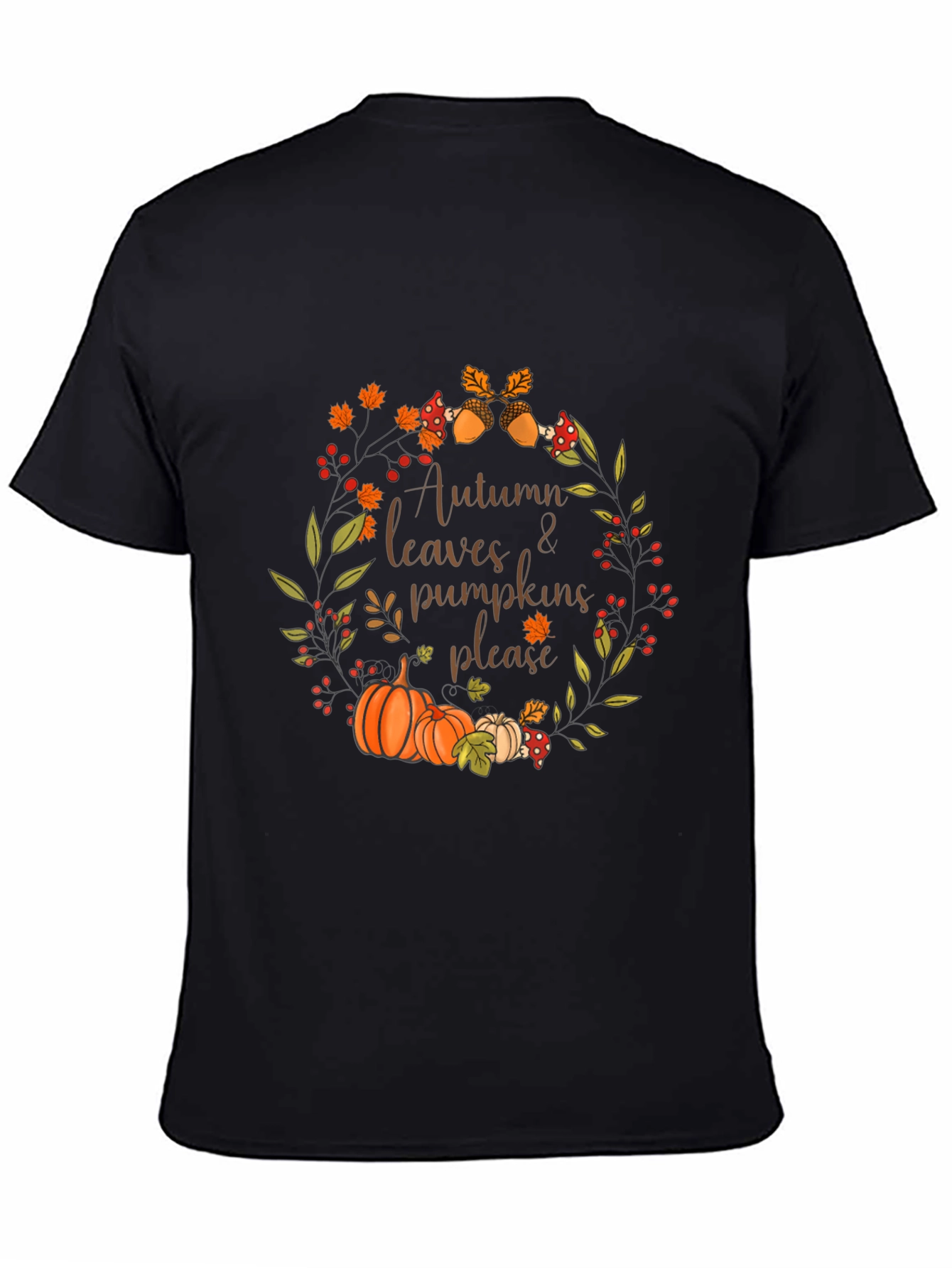 Autumn Leaves & Pumpkins T-Shirt