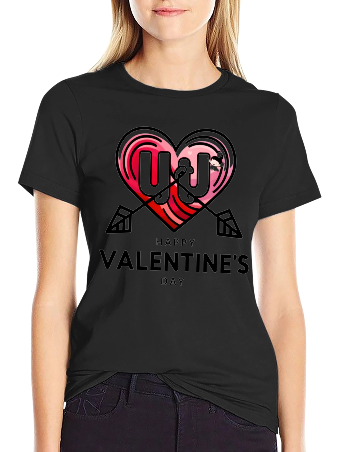 Happy Valentines Day Graphic T-Shirt