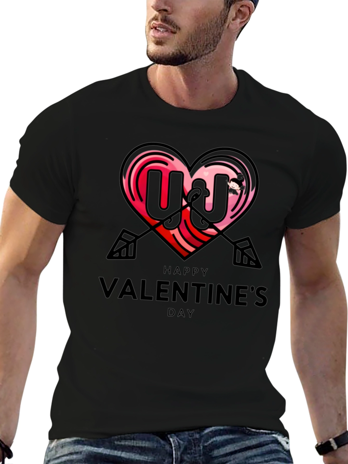 Happy Valentines Day Graphic T-Shirt