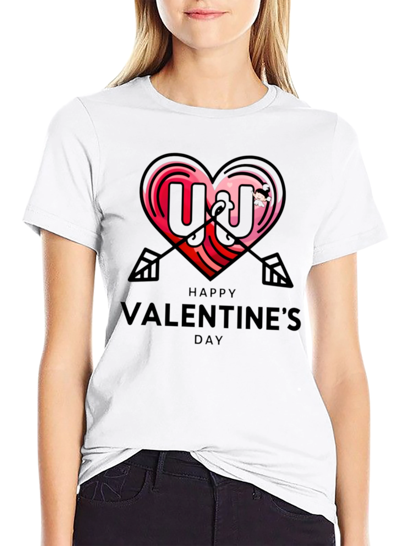 Happy Valentines Day Graphic T-Shirt